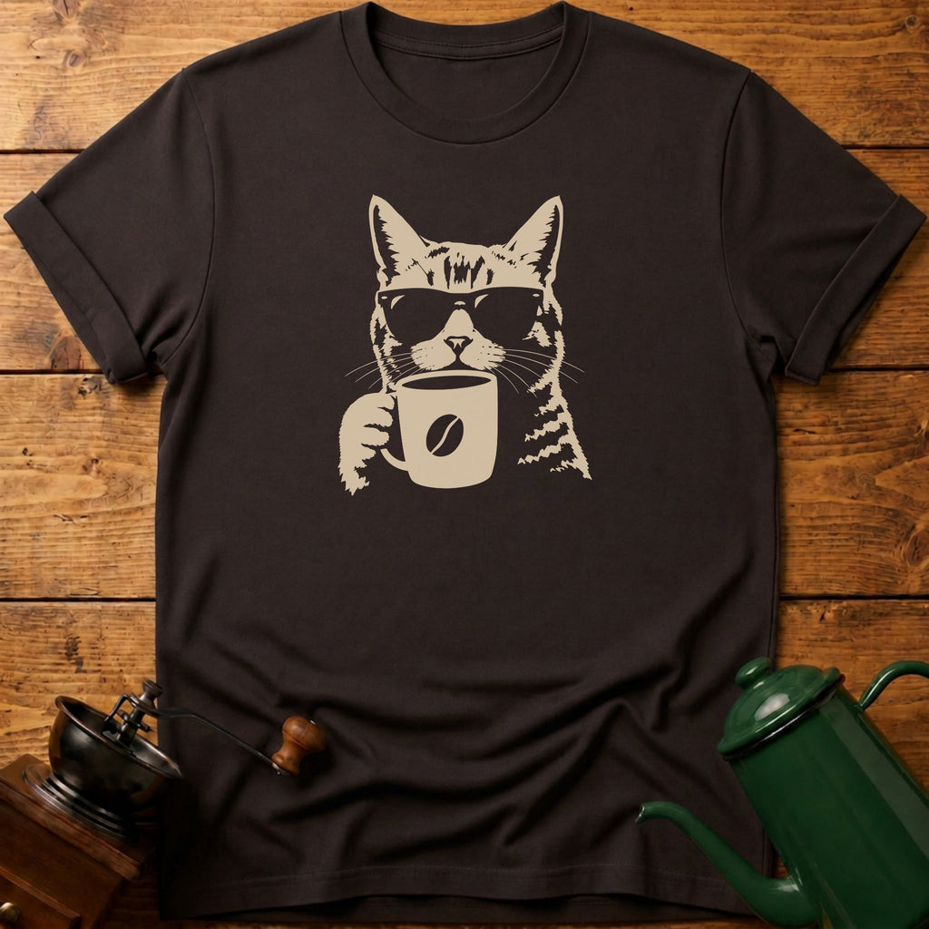 Coffee Mug Cat T-Shirt