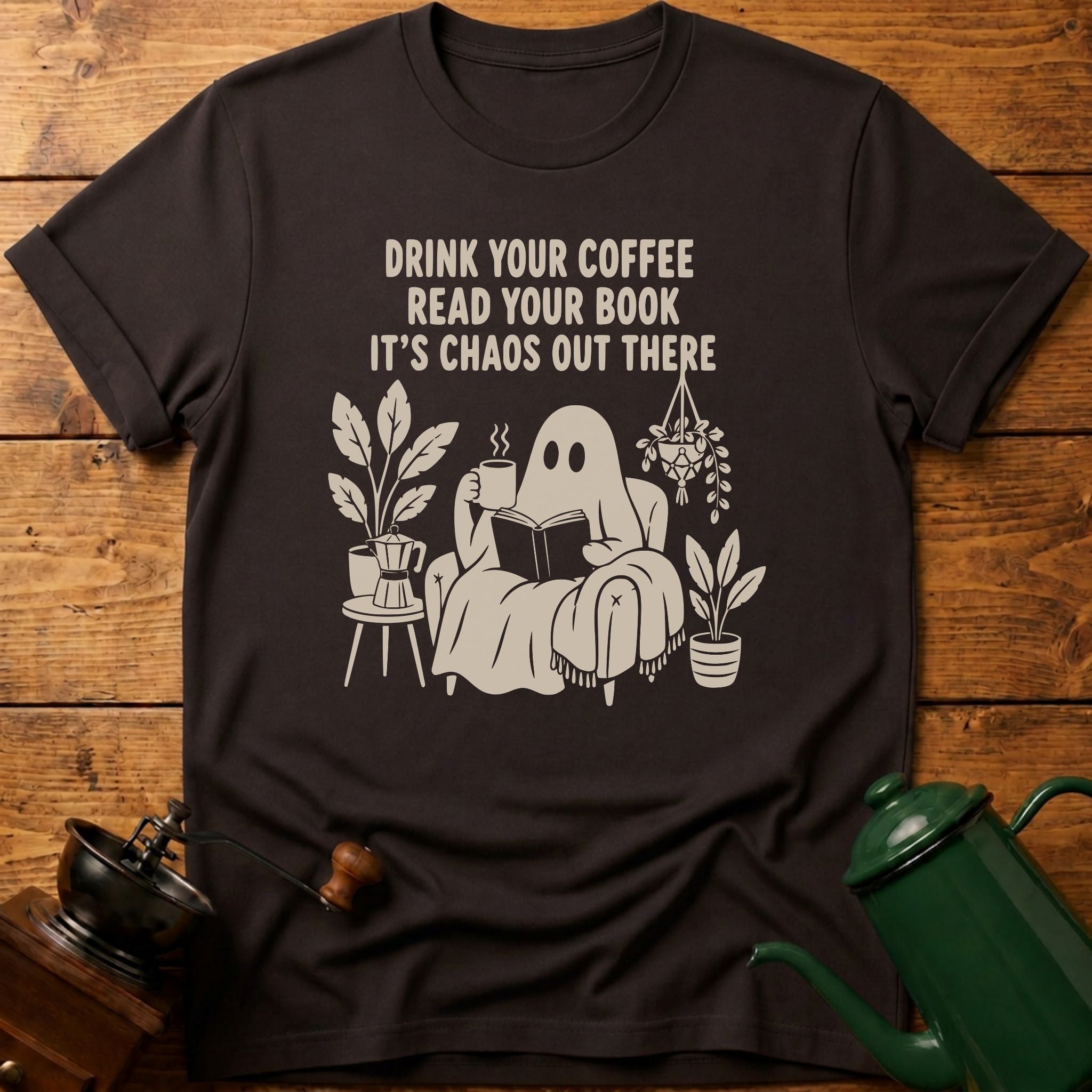 Coffee Read Book T-Shirt