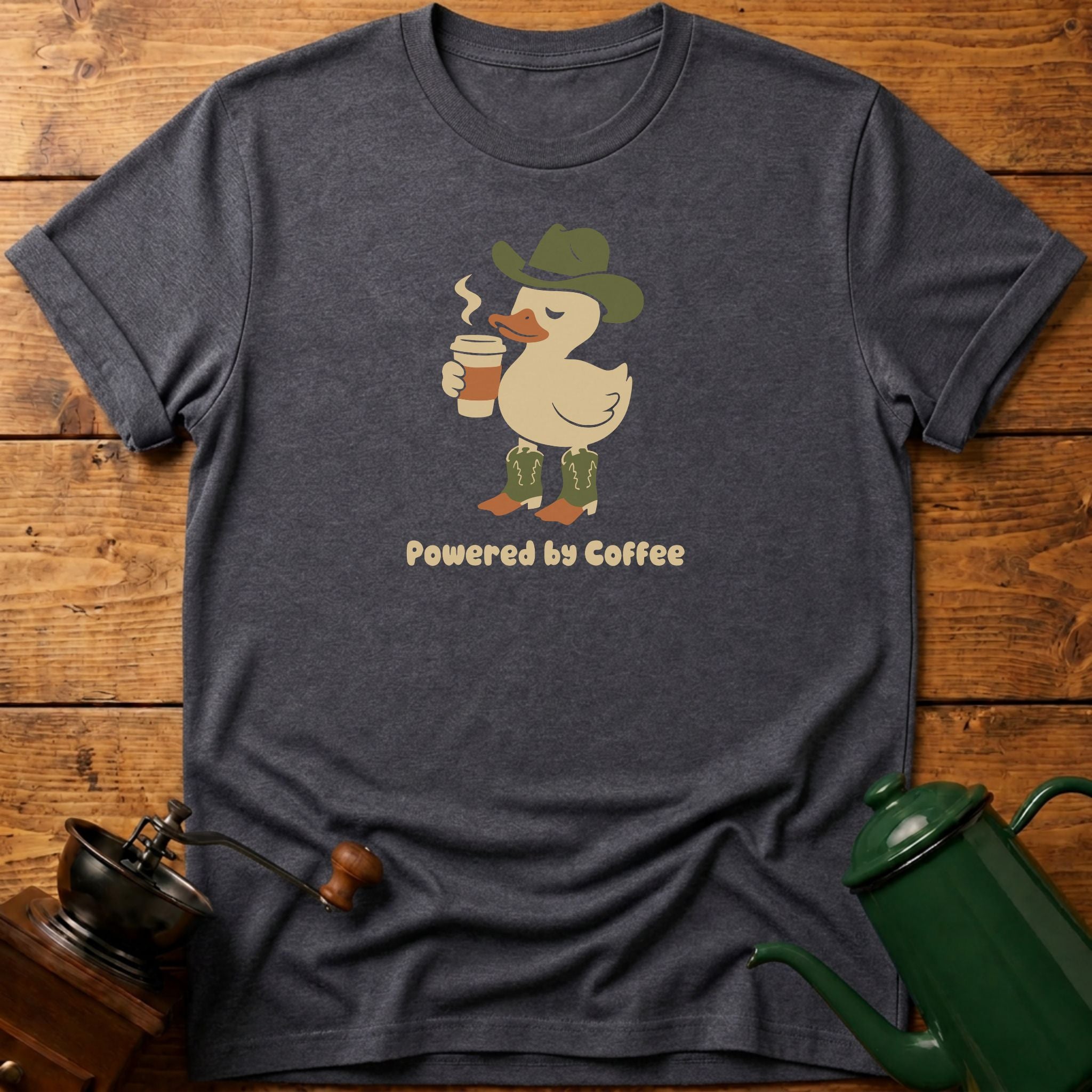 Powered By Coffee Duck T-Shirt