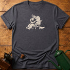 Calm Crocodile Drinking Coffee T-Shirt