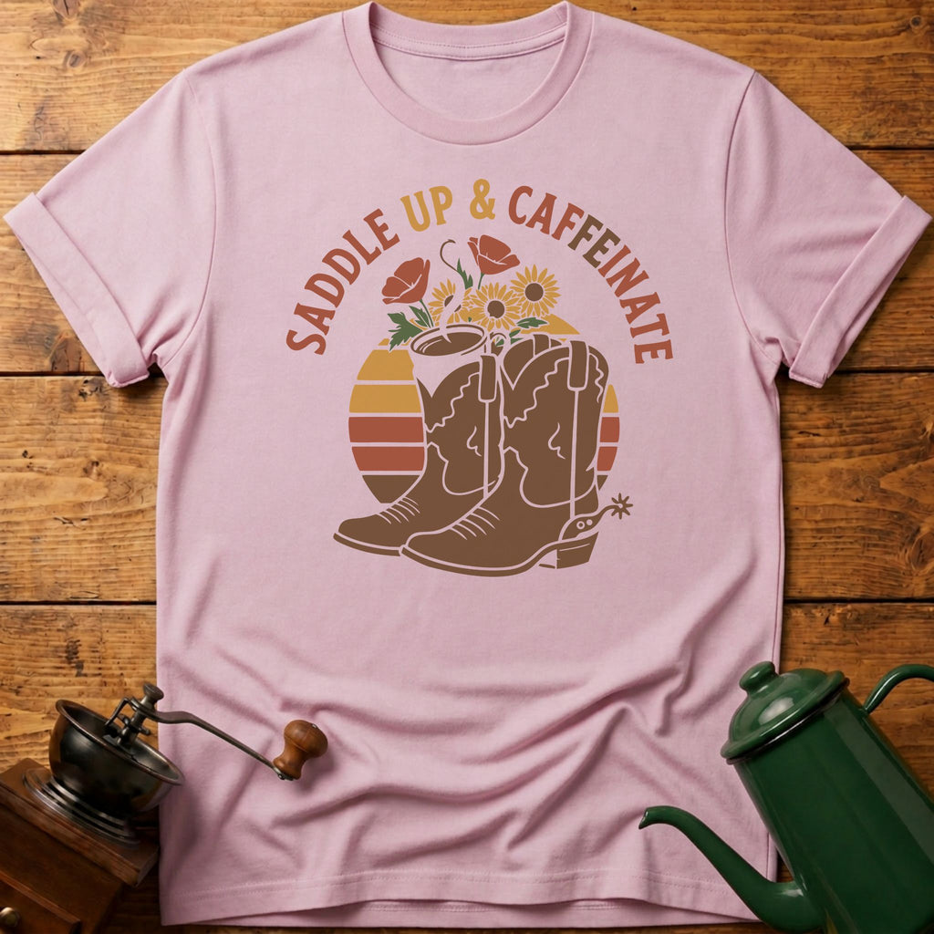 Saddle Up and Caffeinate T-Shirt