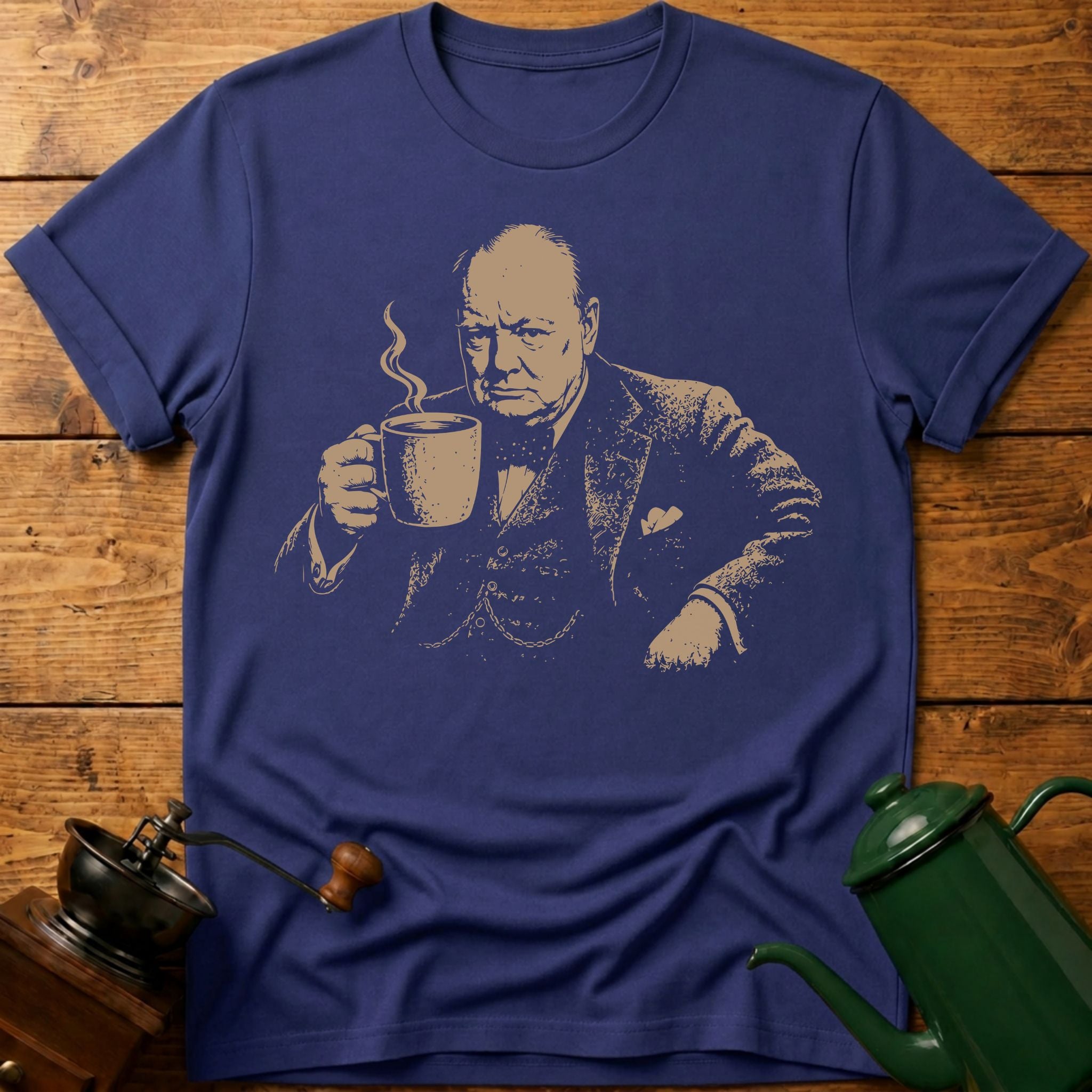 Churchill Coffee T-Shirt