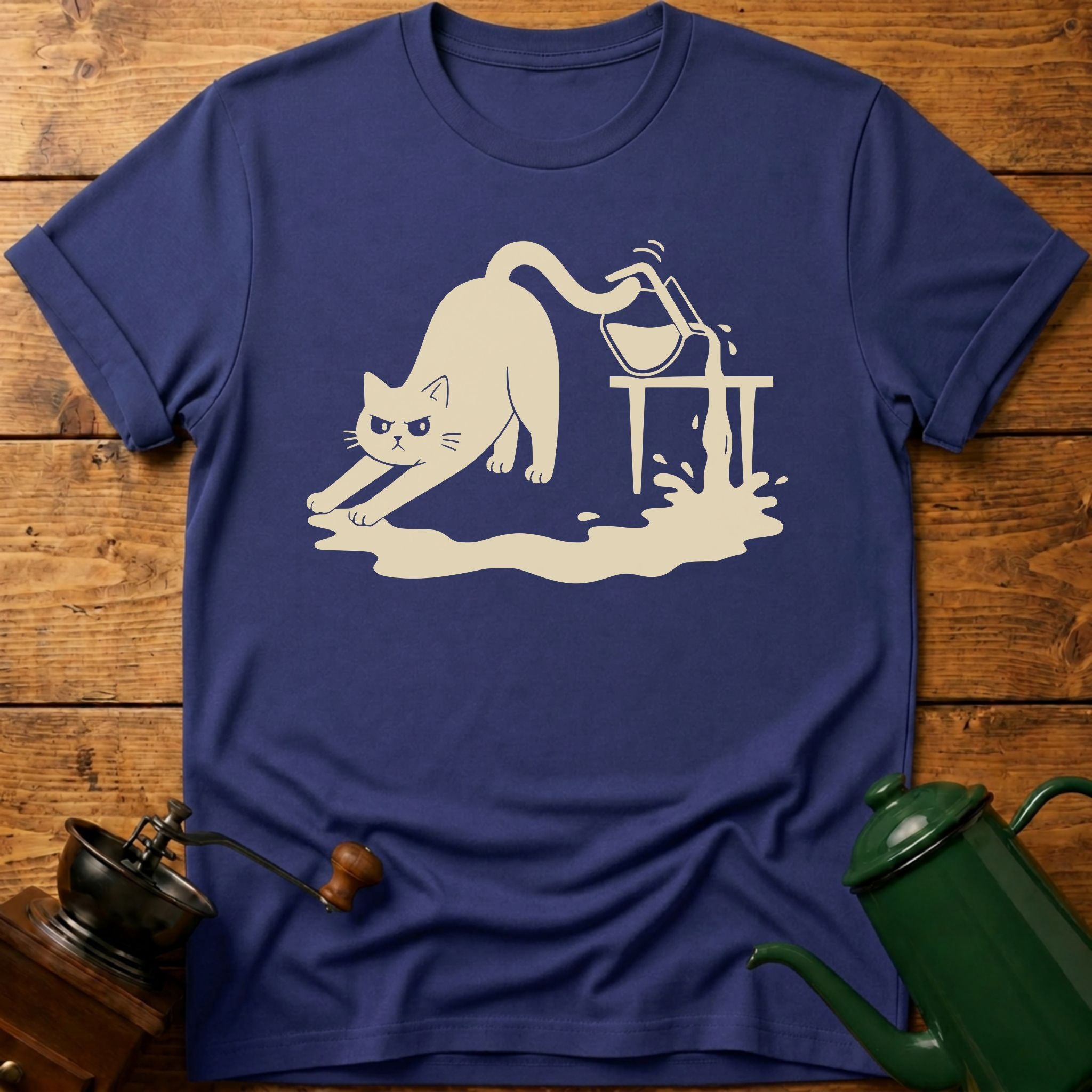 Cat Coffee Drop T-Shirt