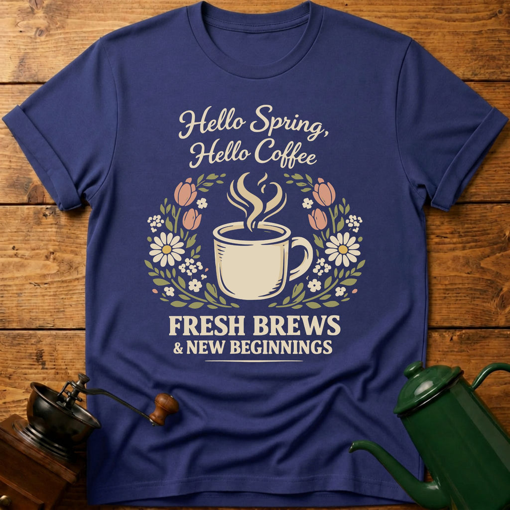 Hello Spring Hello Coffee T-Shirt