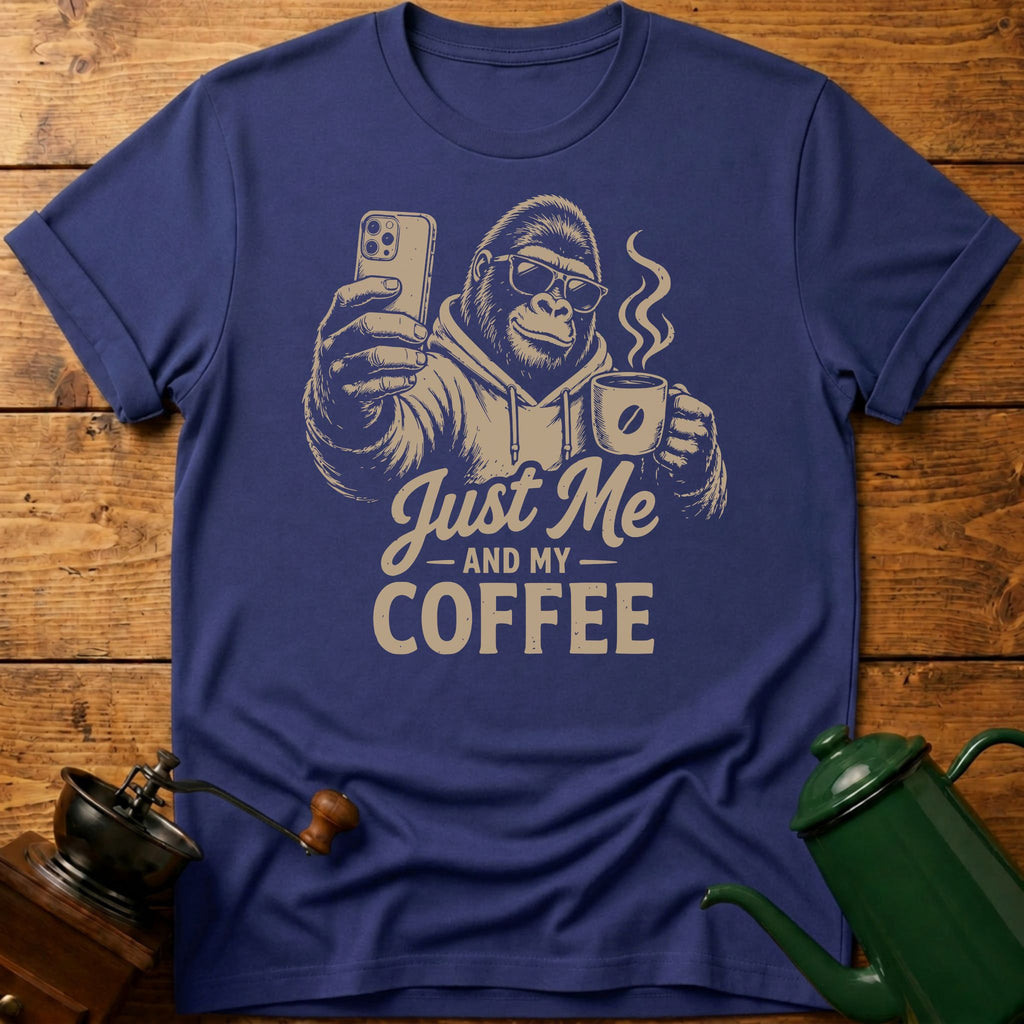 Bigfoot Just Me and My Coffee T-Shirt