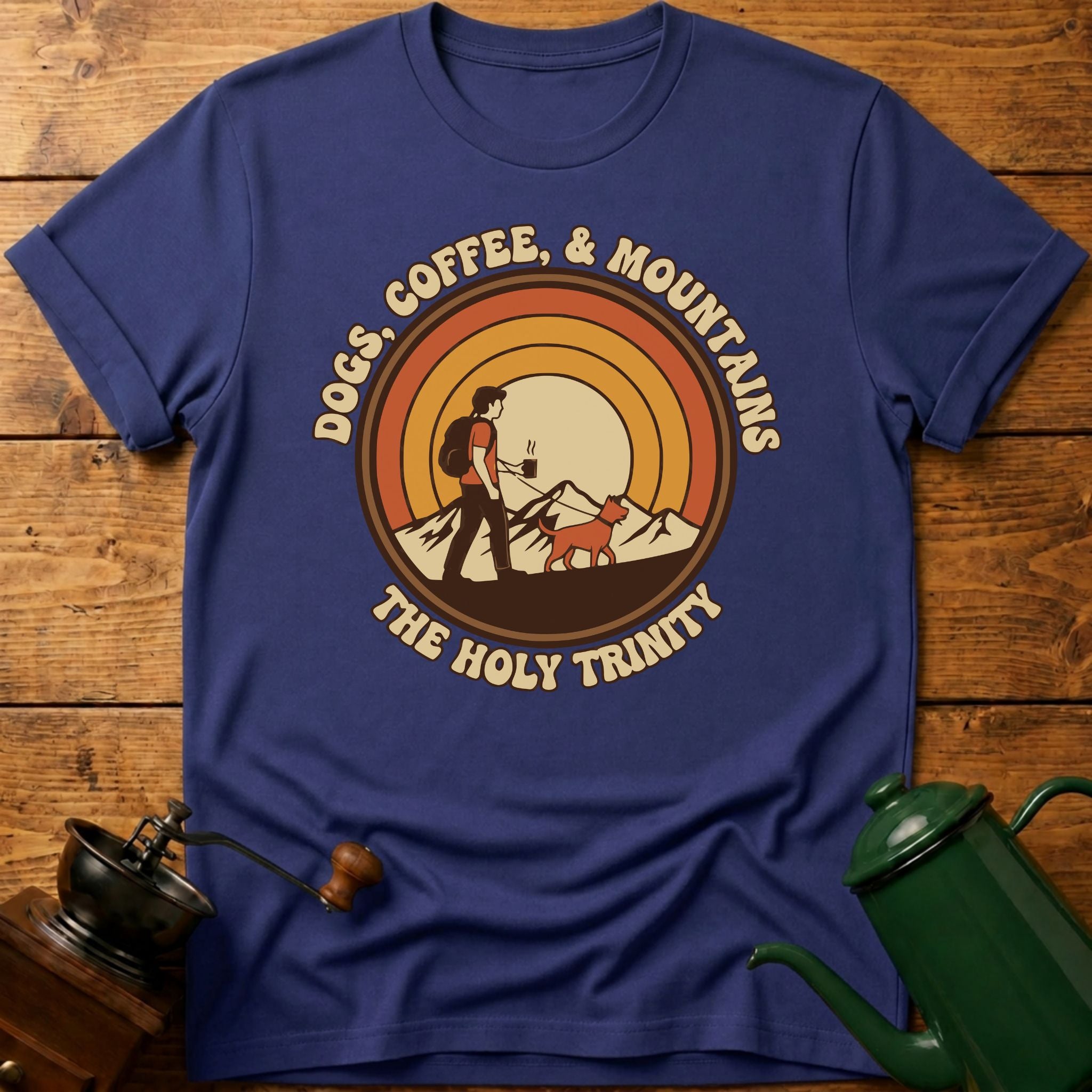 Coffee Dogs Mountains T-Shirt