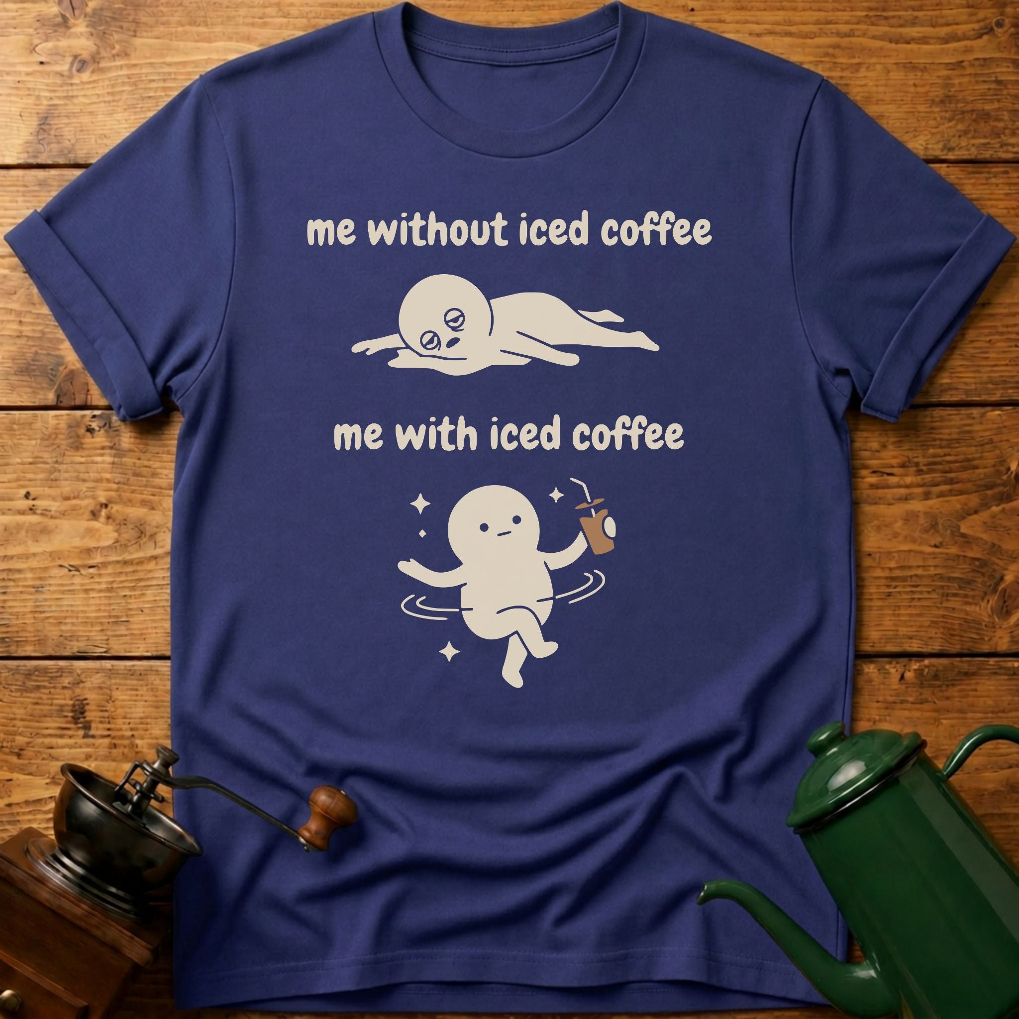 me with/without iced coffee T-Shirt