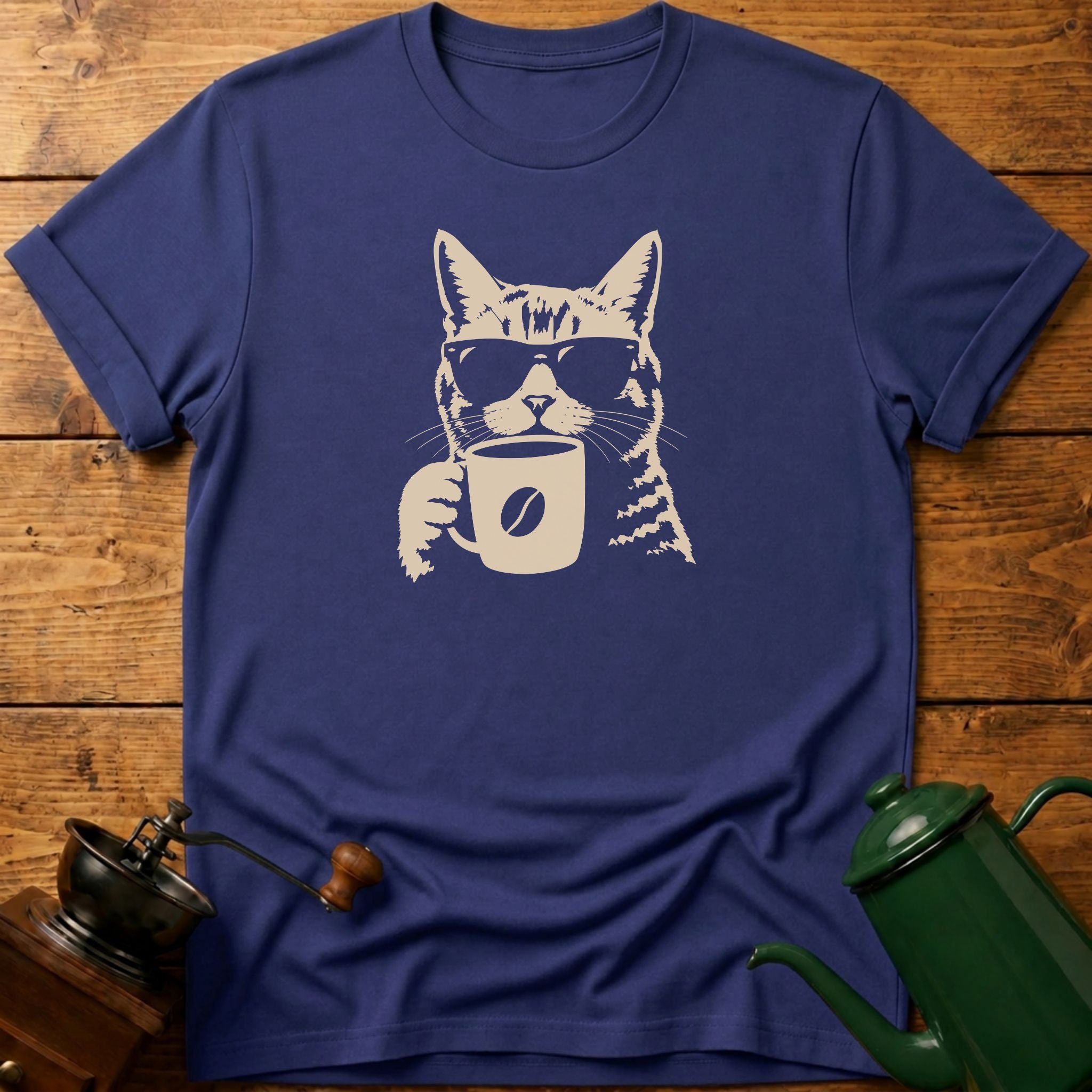 Coffee Mug Cat T-Shirt
