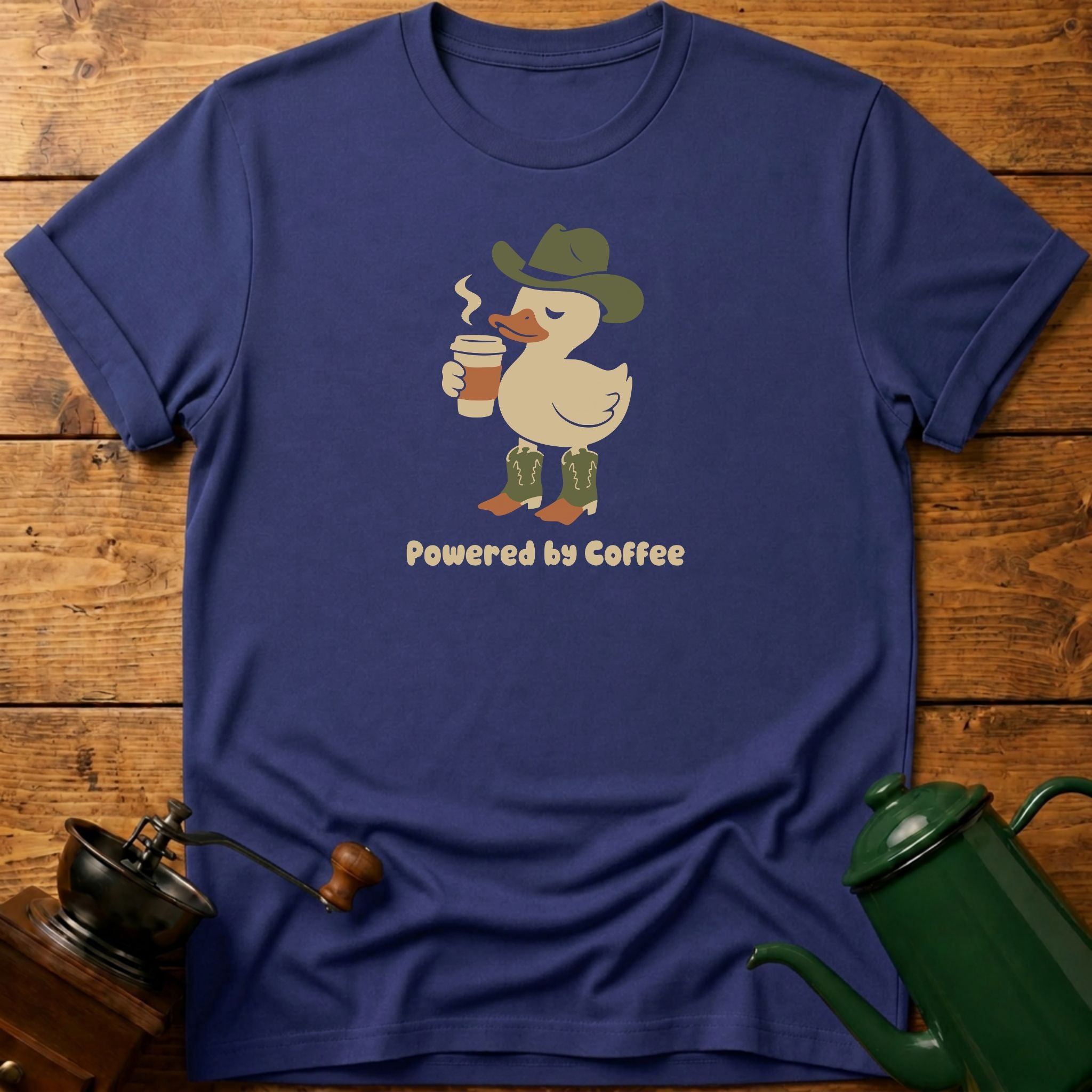 Powered By Coffee Duck T-Shirt