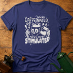 Under Caffeinated Over Stimulated Skull T-Shirt