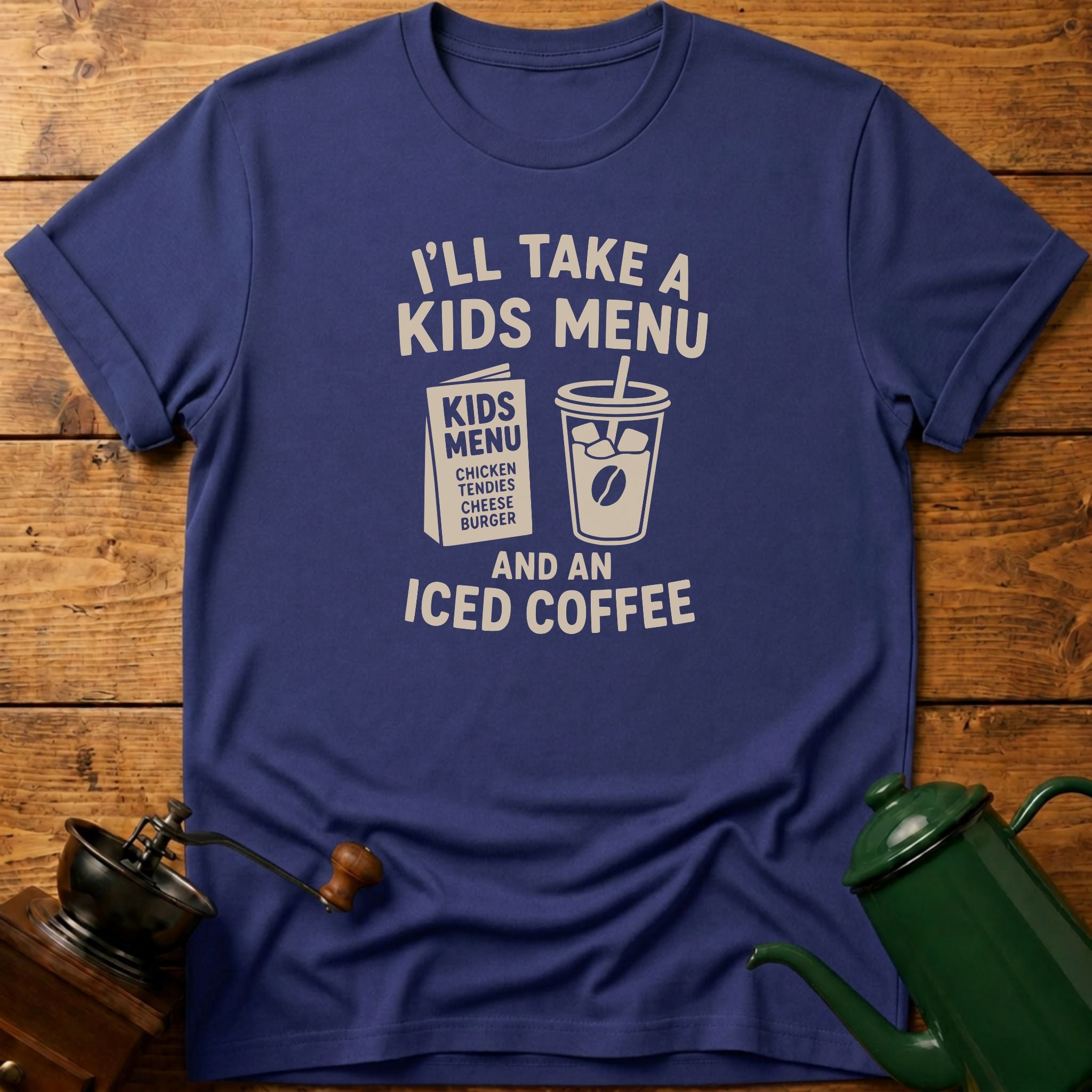 Kids Menu & Iced Coffee T-Shirt