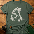Bear Making Coffee T-Shirt