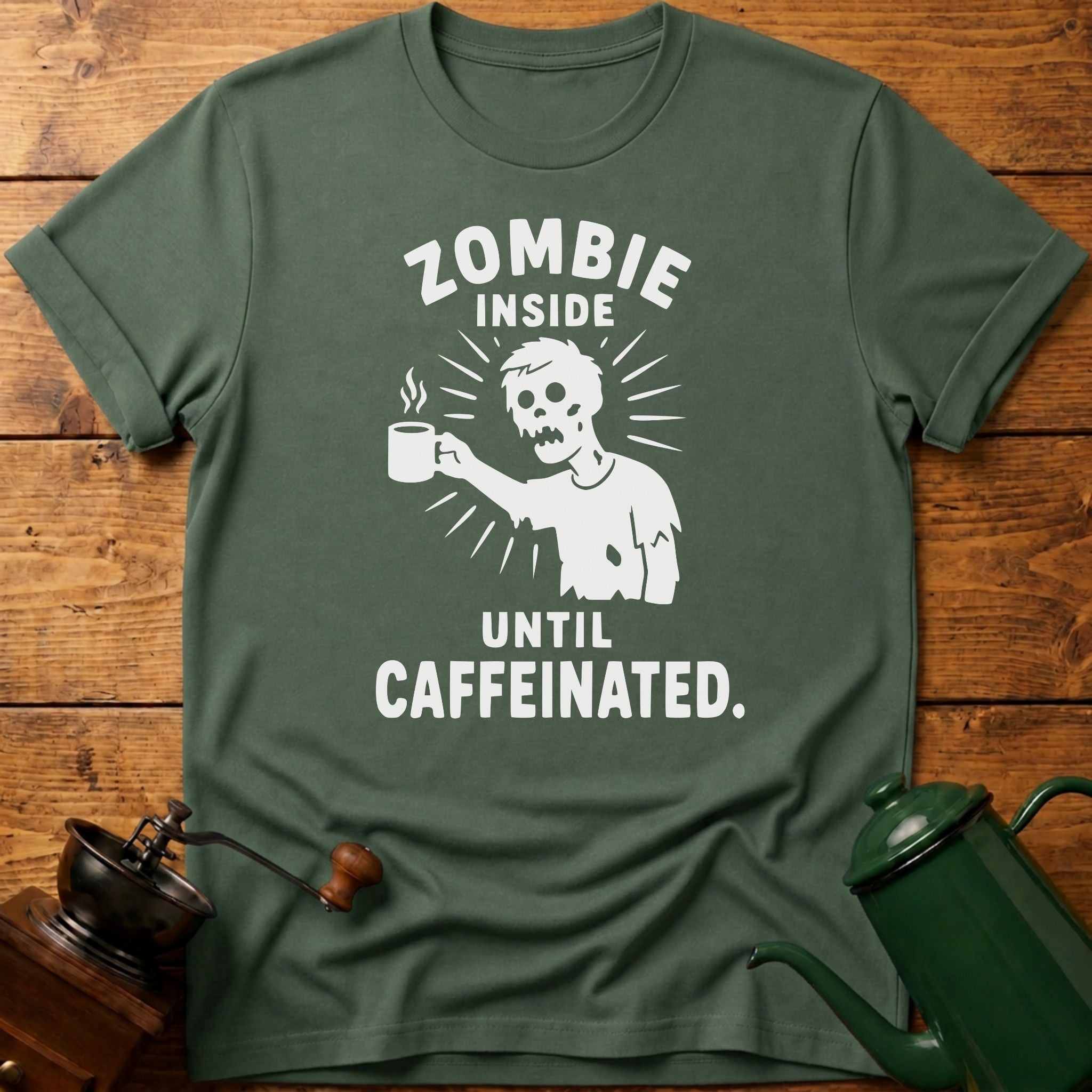 Zombie Inside Until Caffeinated T-Shirt