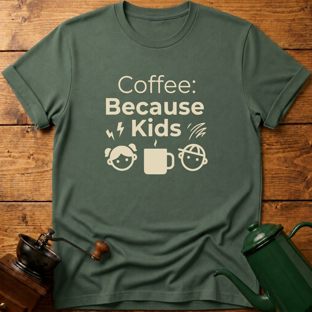Coffee Because Kids T-Shirt