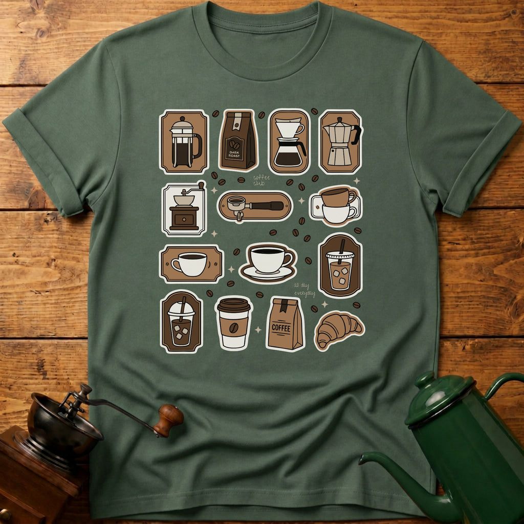 Coffee Club All Day Everyday T-Shirt