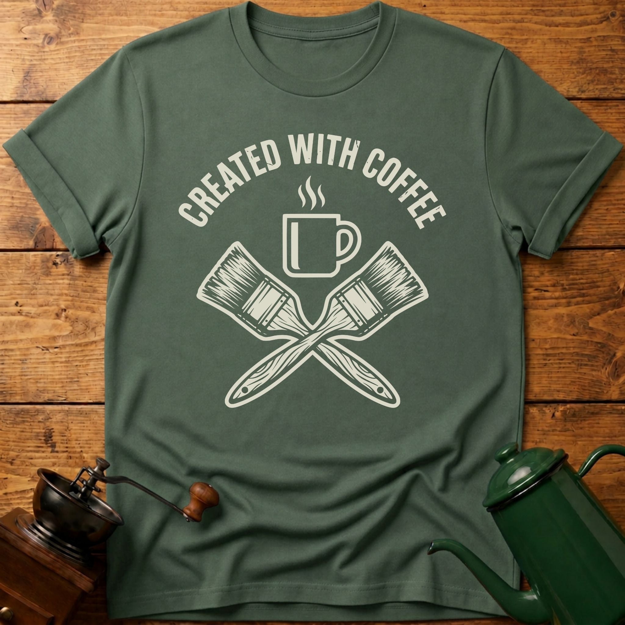 Created With Coffee T-Shirt