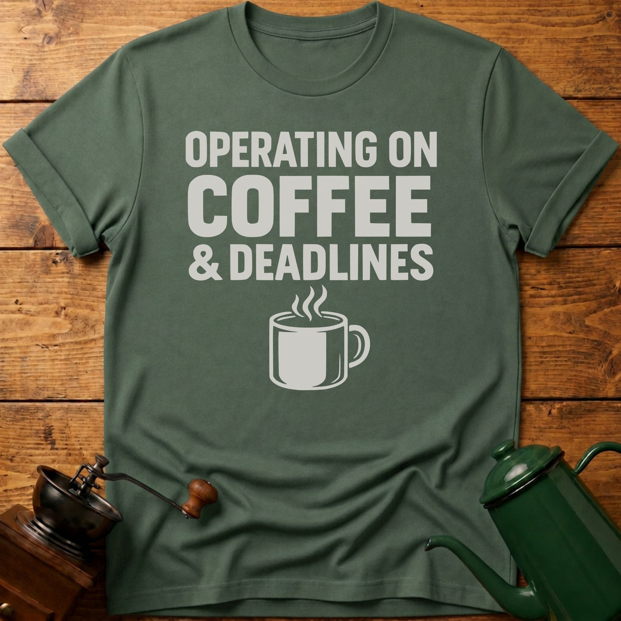 Operating On Coffee & Deadlines T-Shirt