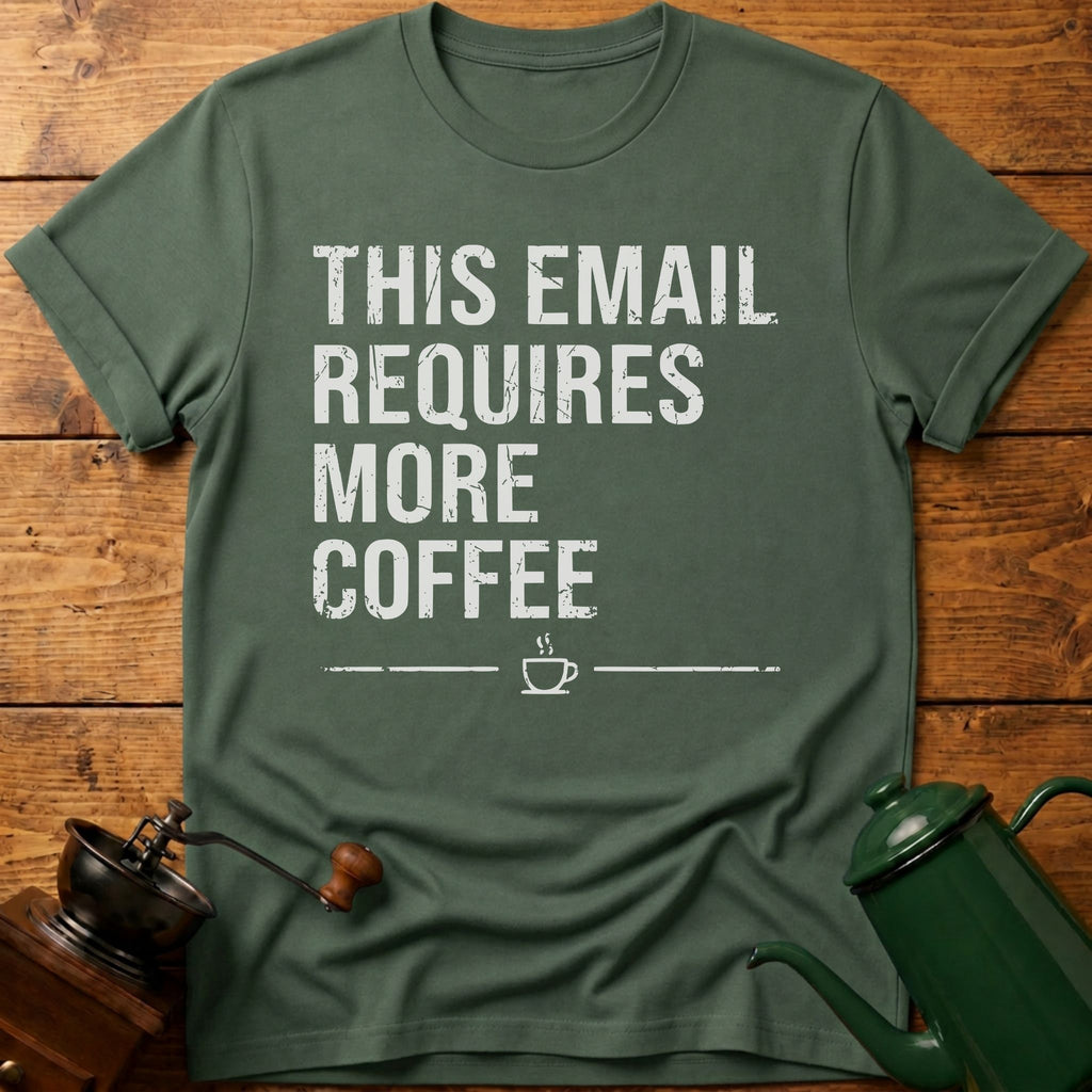 This Email Requires More Coffee T-Shirt