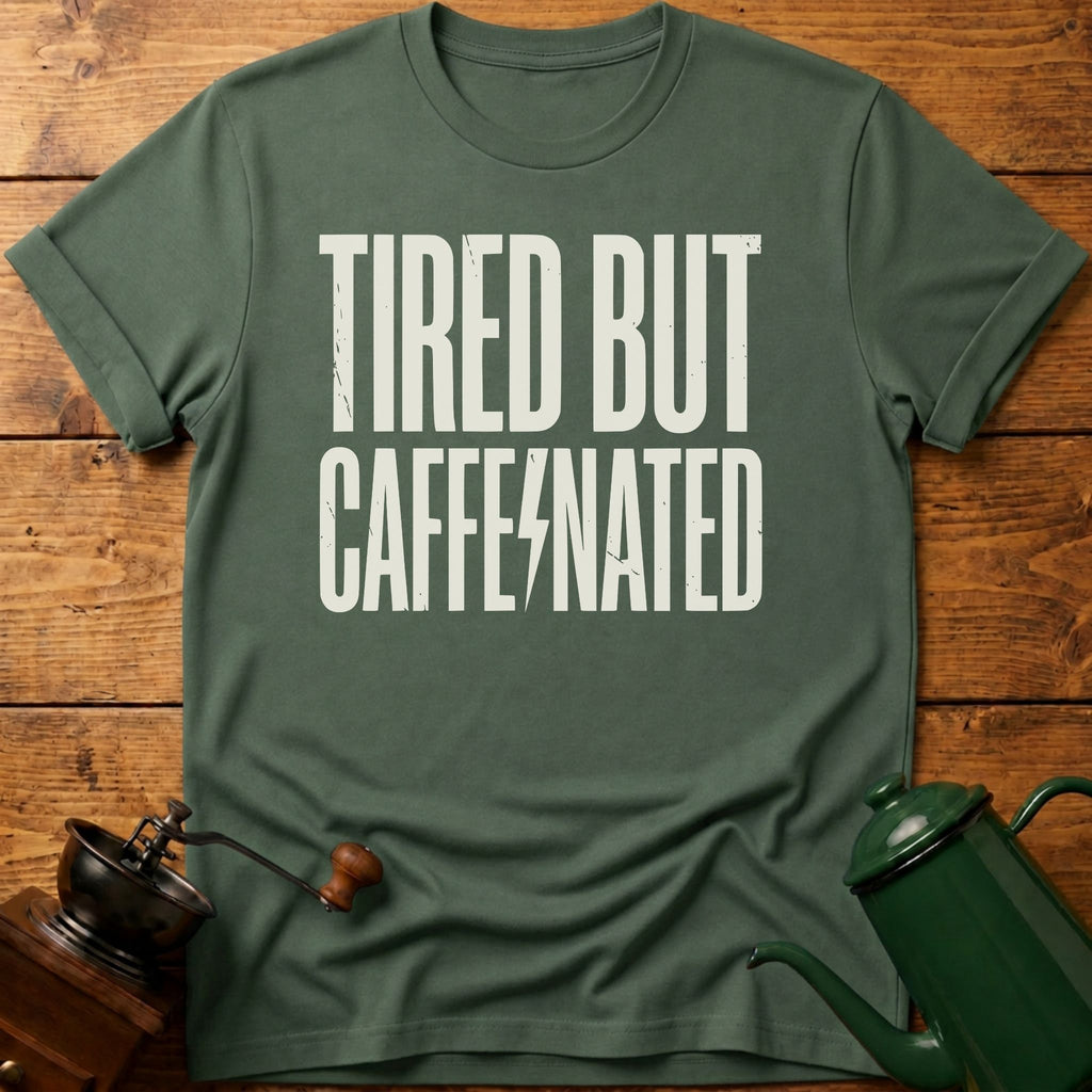 Tired But Caffeinated T-Shirt
