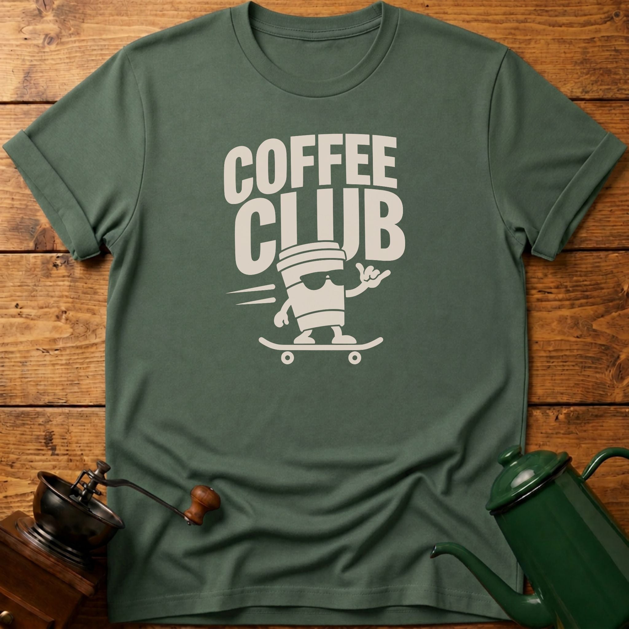 Skating Coffee Club T-Shirt