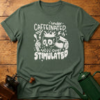 Under Caffeinated Over Stimulated Skull T-Shirt