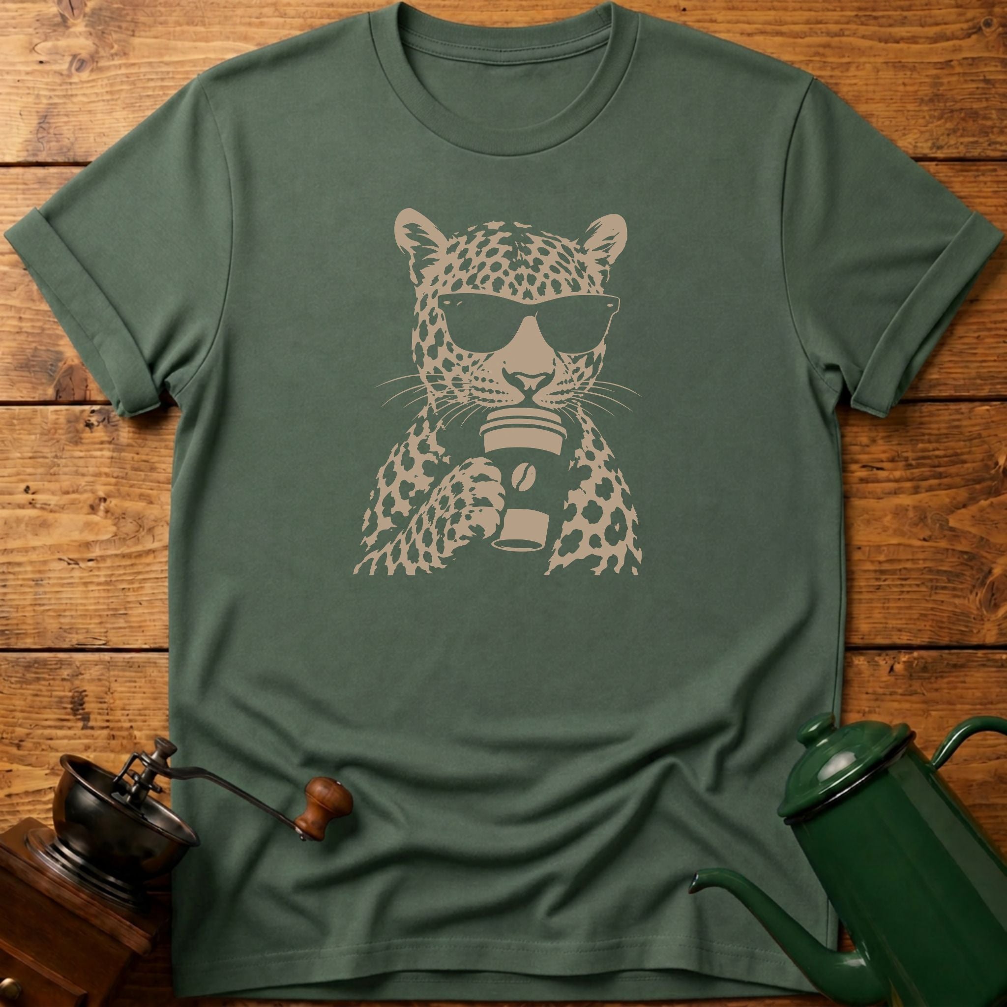 Coffee Cheetah T-Shirt