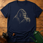 Gorilla Drinking Coffee T-Shirt