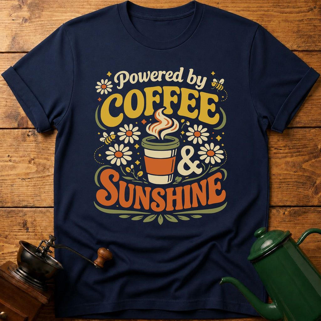 Powered By Coffee & Sunshine Spring T-Shirt