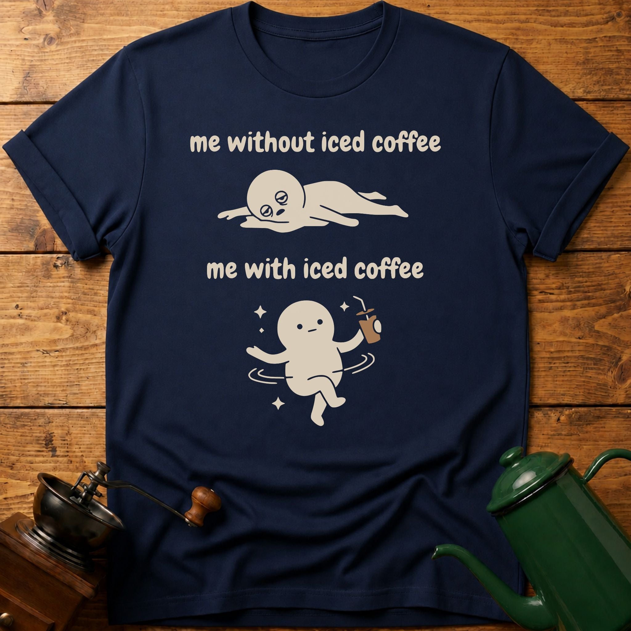 me with/without iced coffee T-Shirt