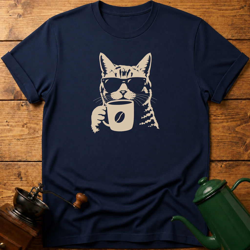 Coffee Mug Cat T-Shirt
