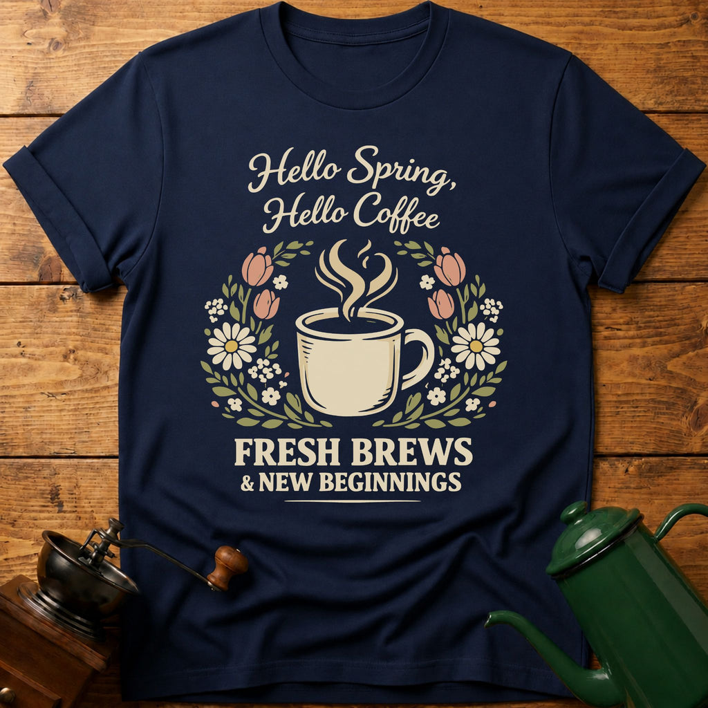 Hello Spring Hello Coffee T-Shirt