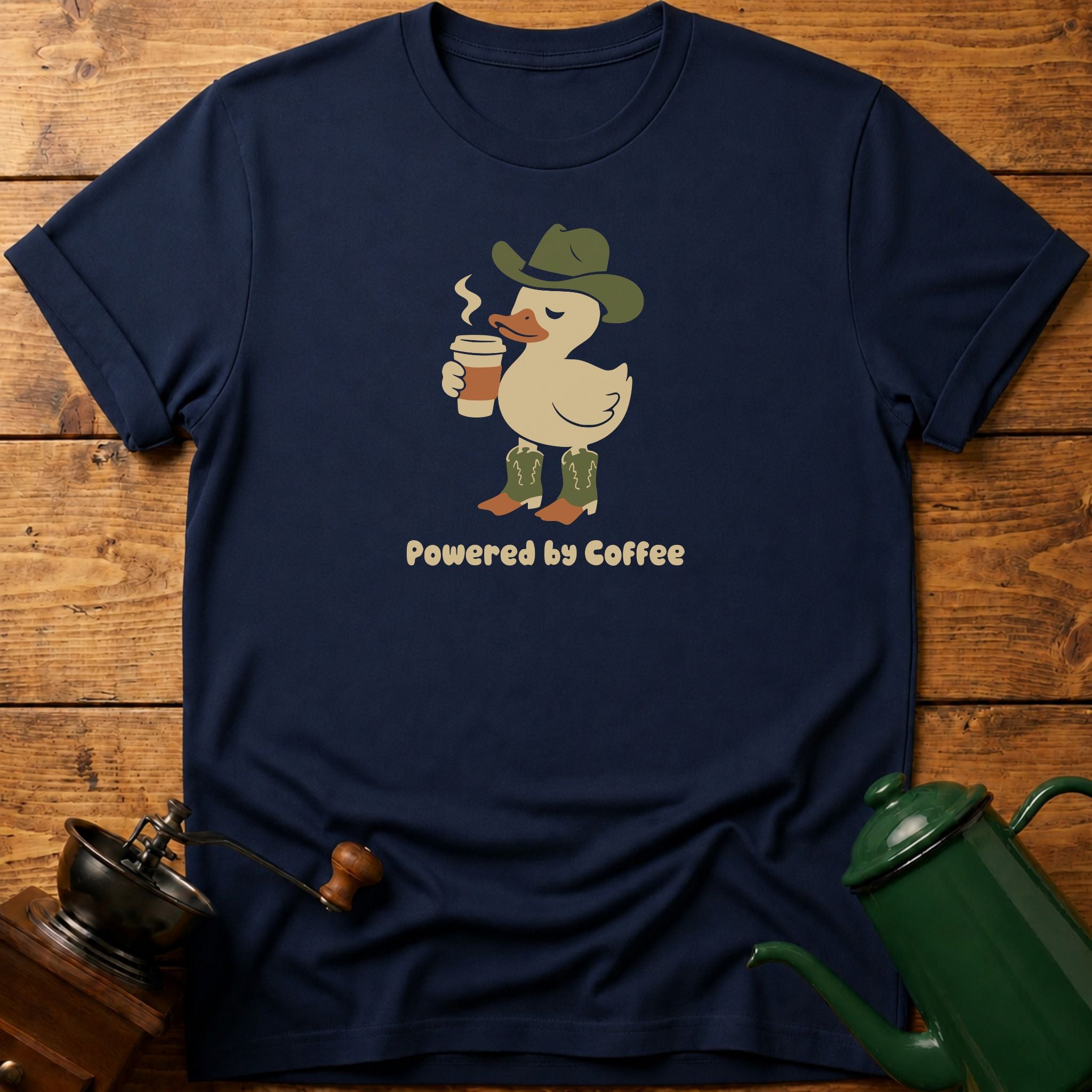 Powered By Coffee Duck T-Shirt