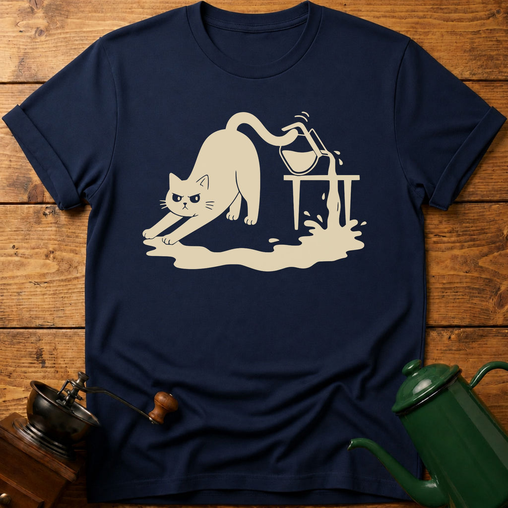 Cat Coffee Drop T-Shirt