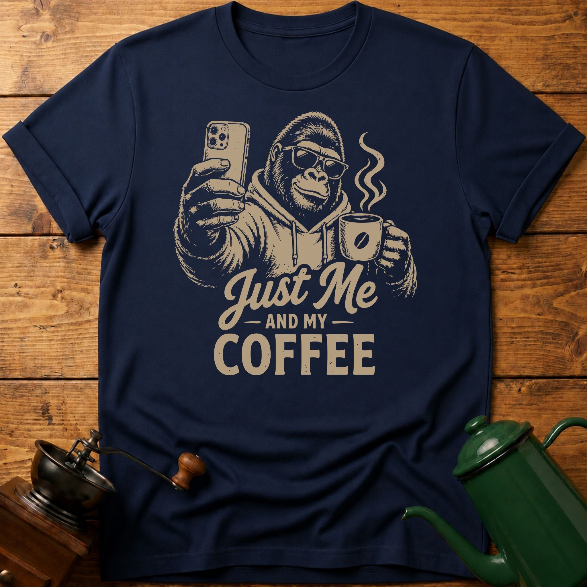 Bigfoot Just Me and My Coffee T-Shirt
