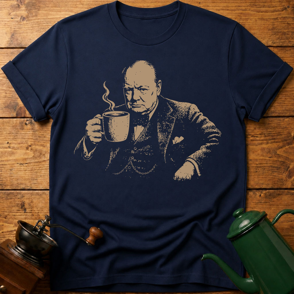 Churchill Coffee T-Shirt
