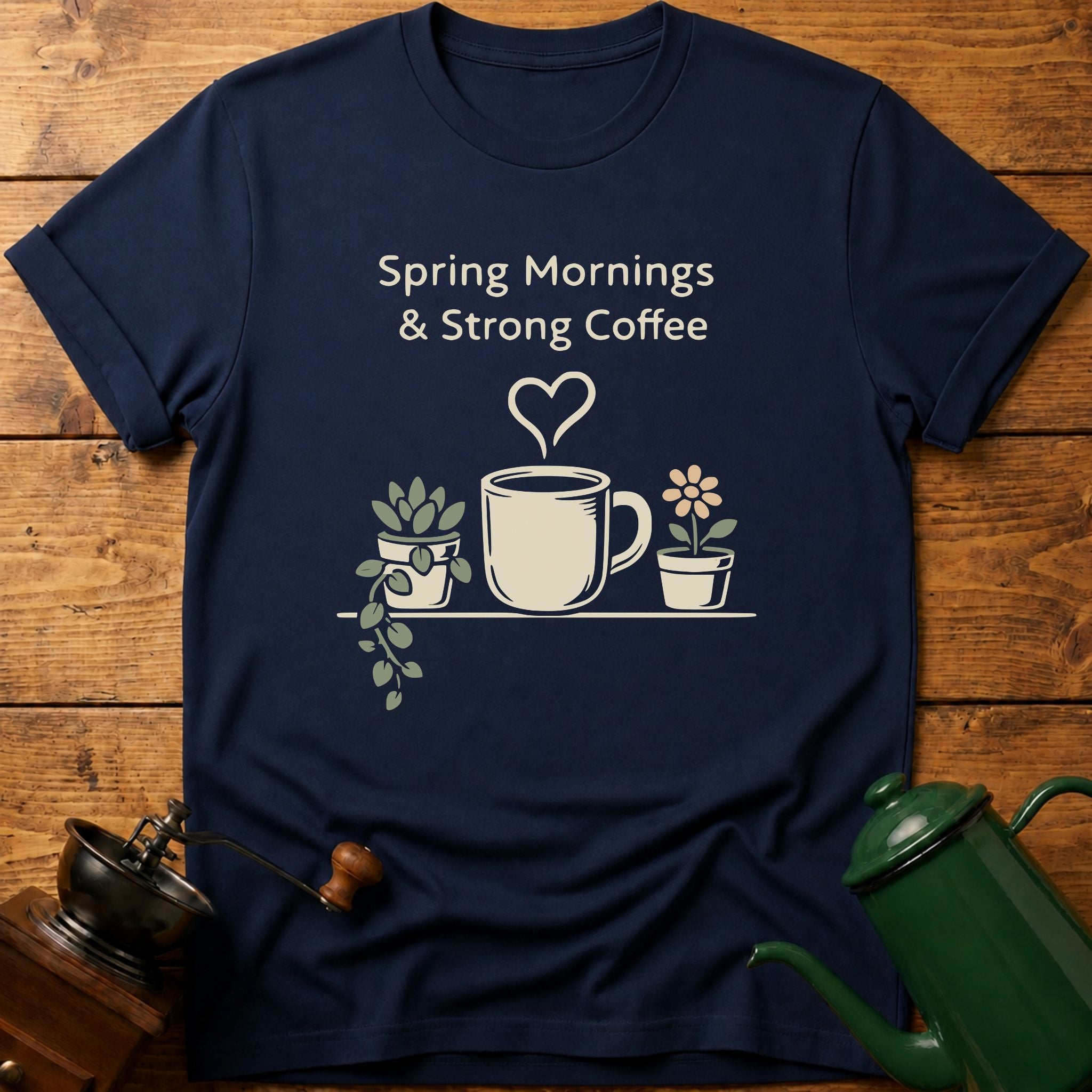Spring Mornings & Strong Coffee T-Shirt