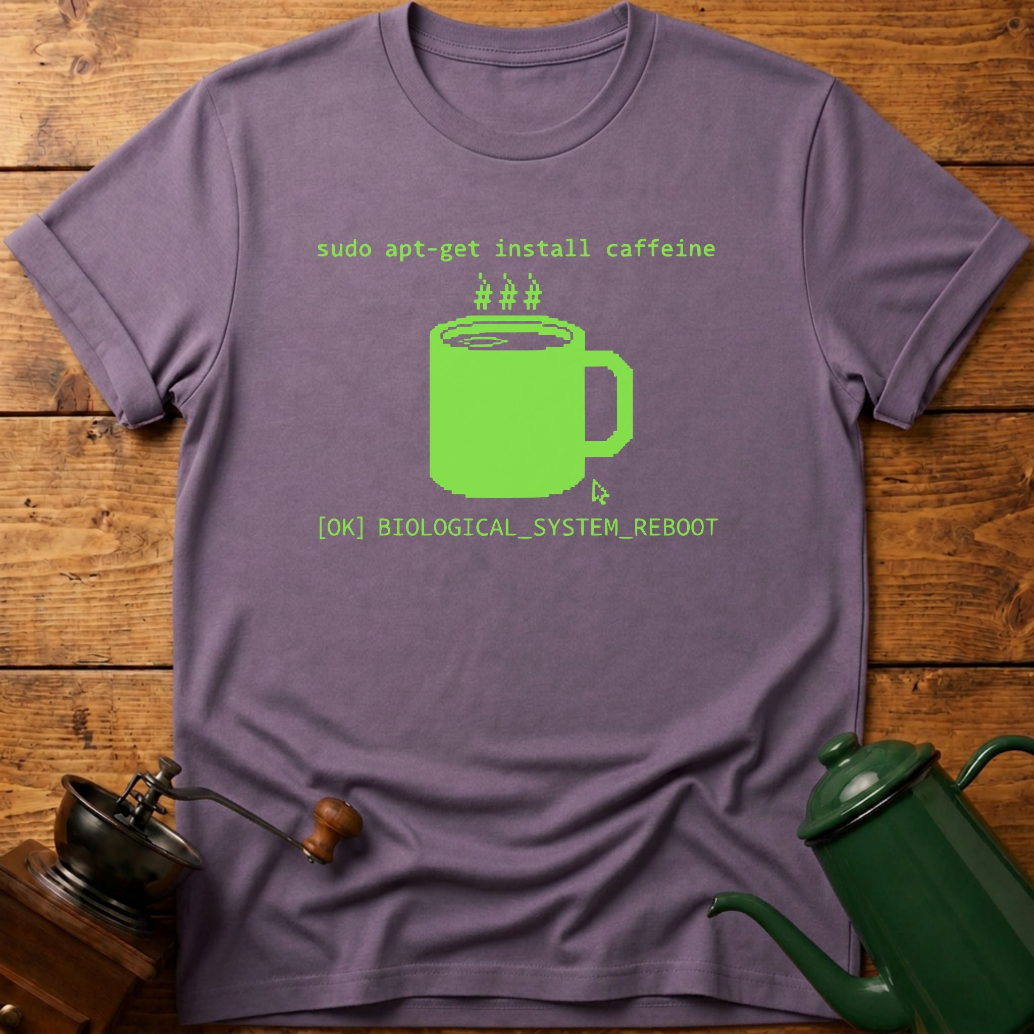 Sudo Apt-get Install Caffeine T-Shirt