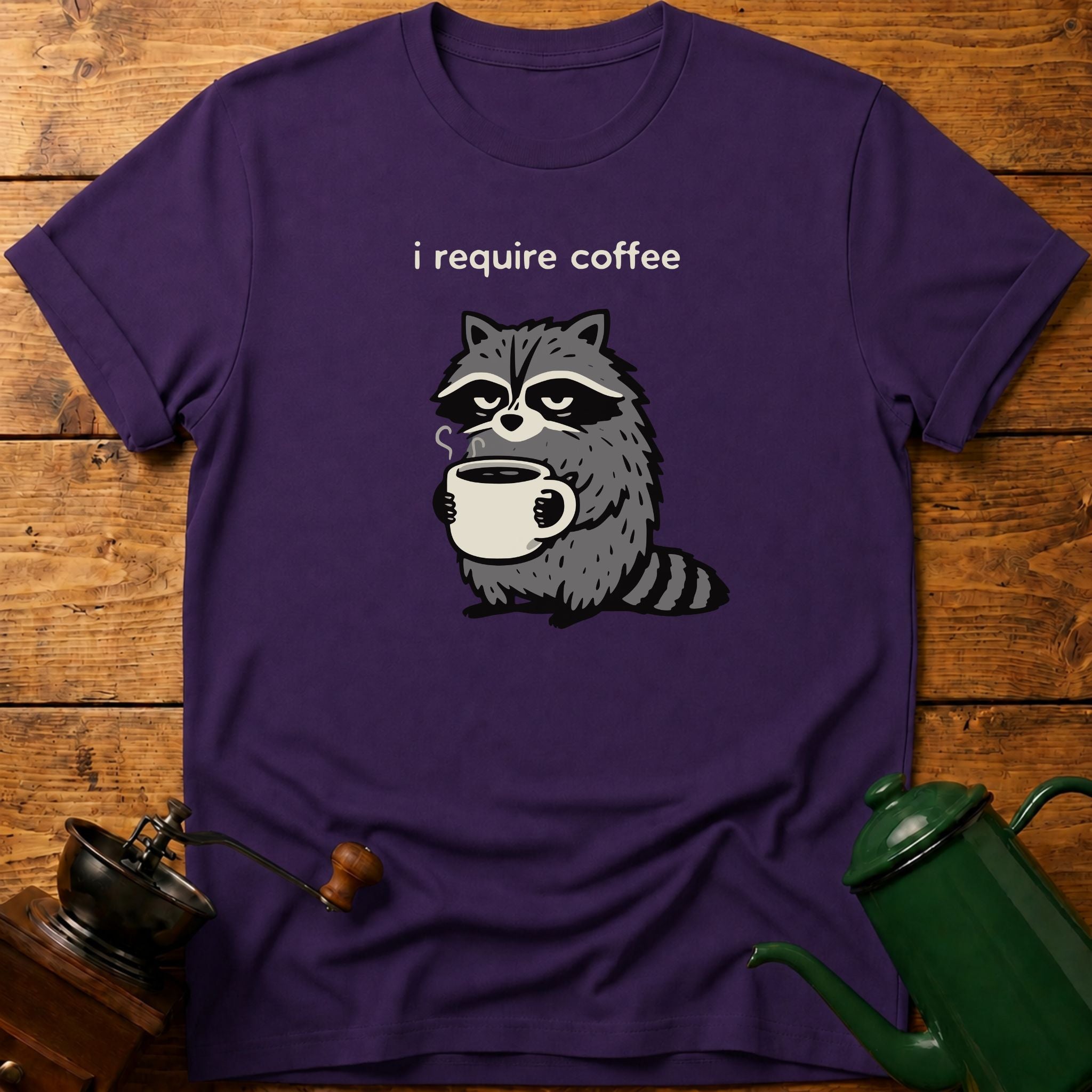 i require coffee raccoon T-Shirt