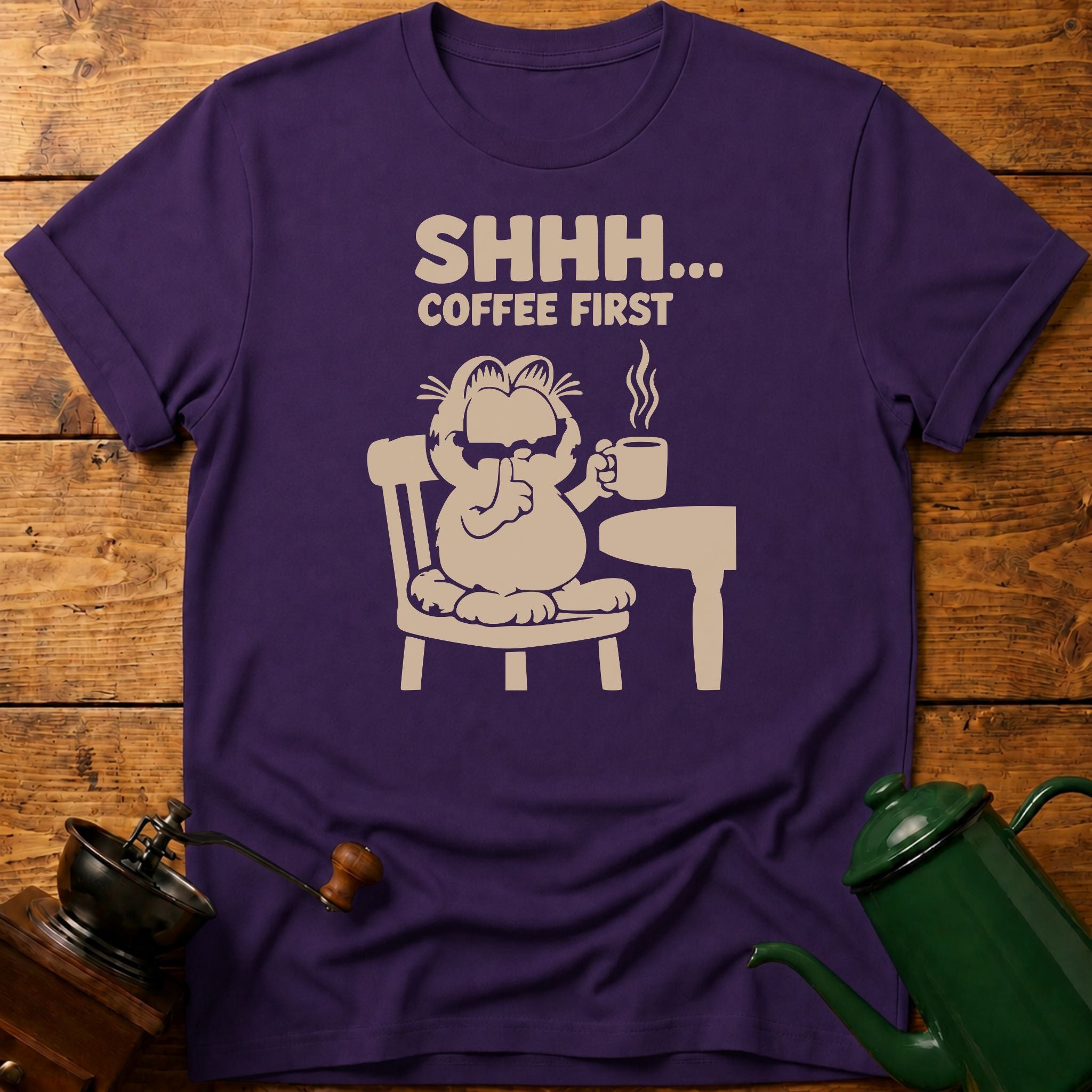 SHHH.. Coffee First T-Shirt