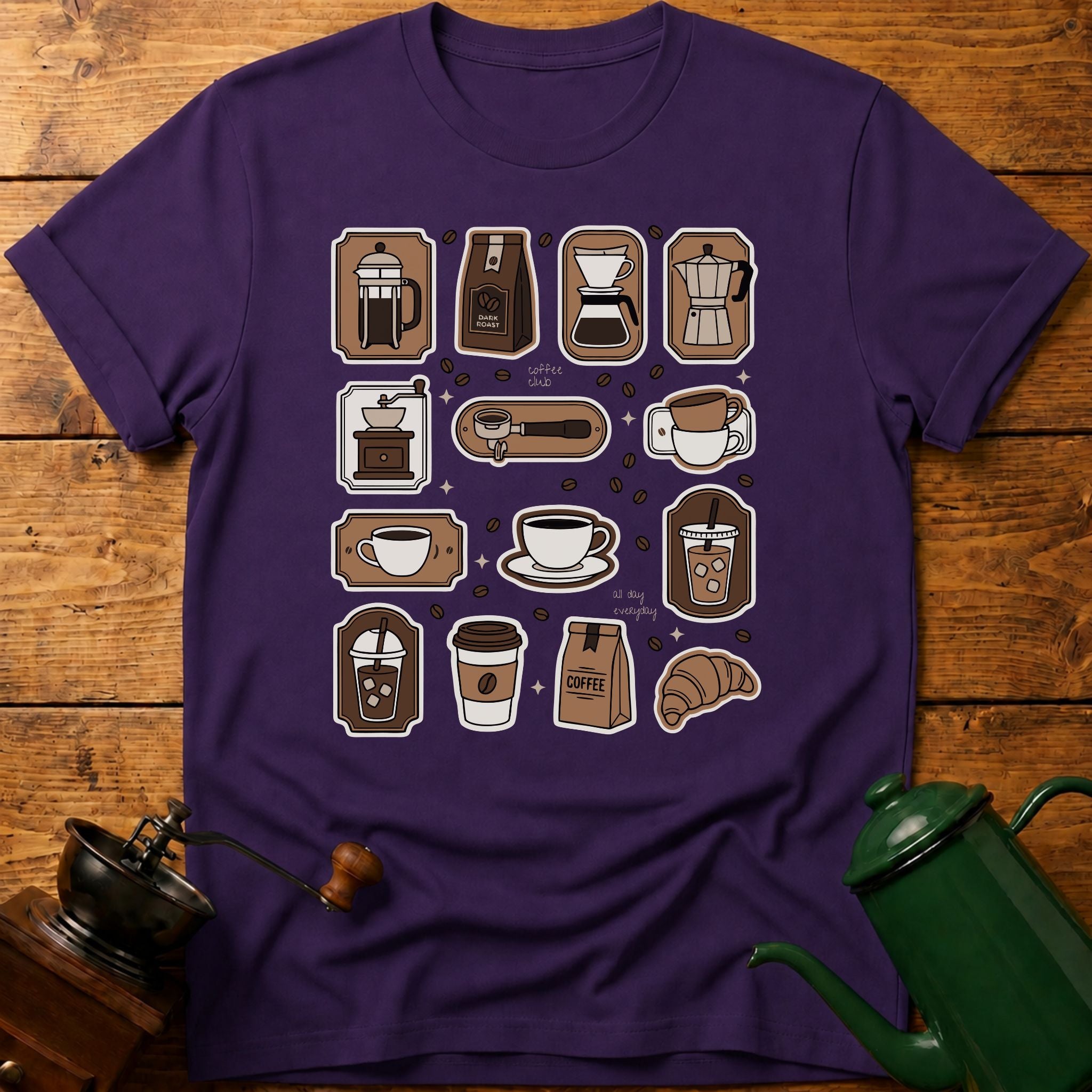 Coffee Club All Day Everyday T-Shirt