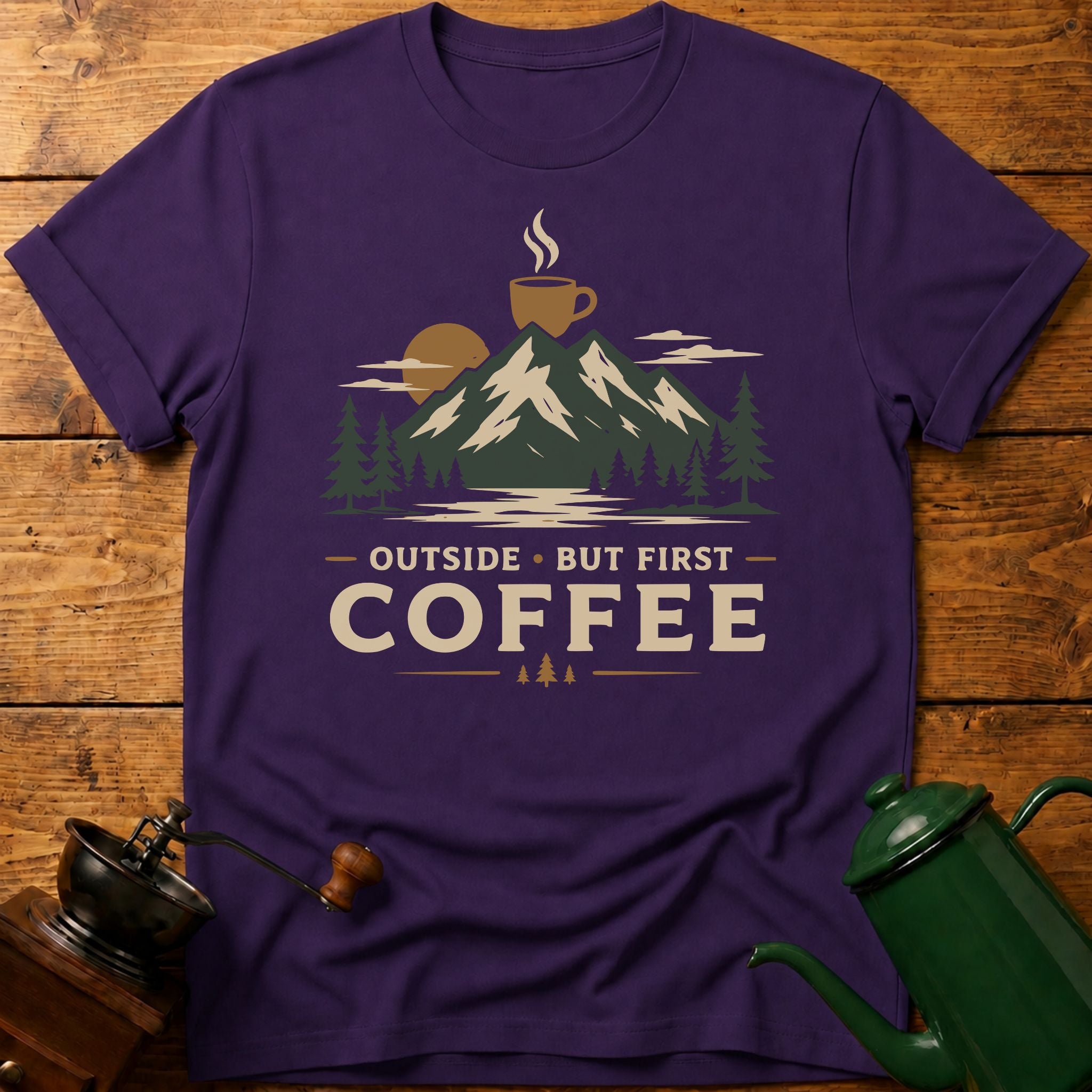 Outside But First Coffee T-Shirt