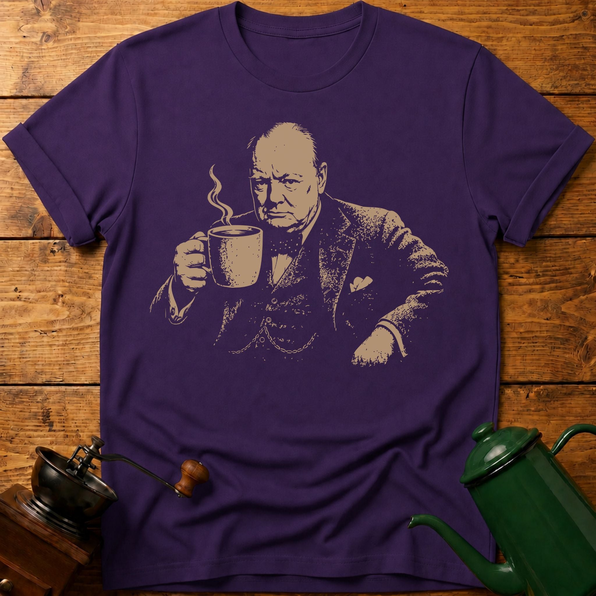 Churchill Coffee T-Shirt