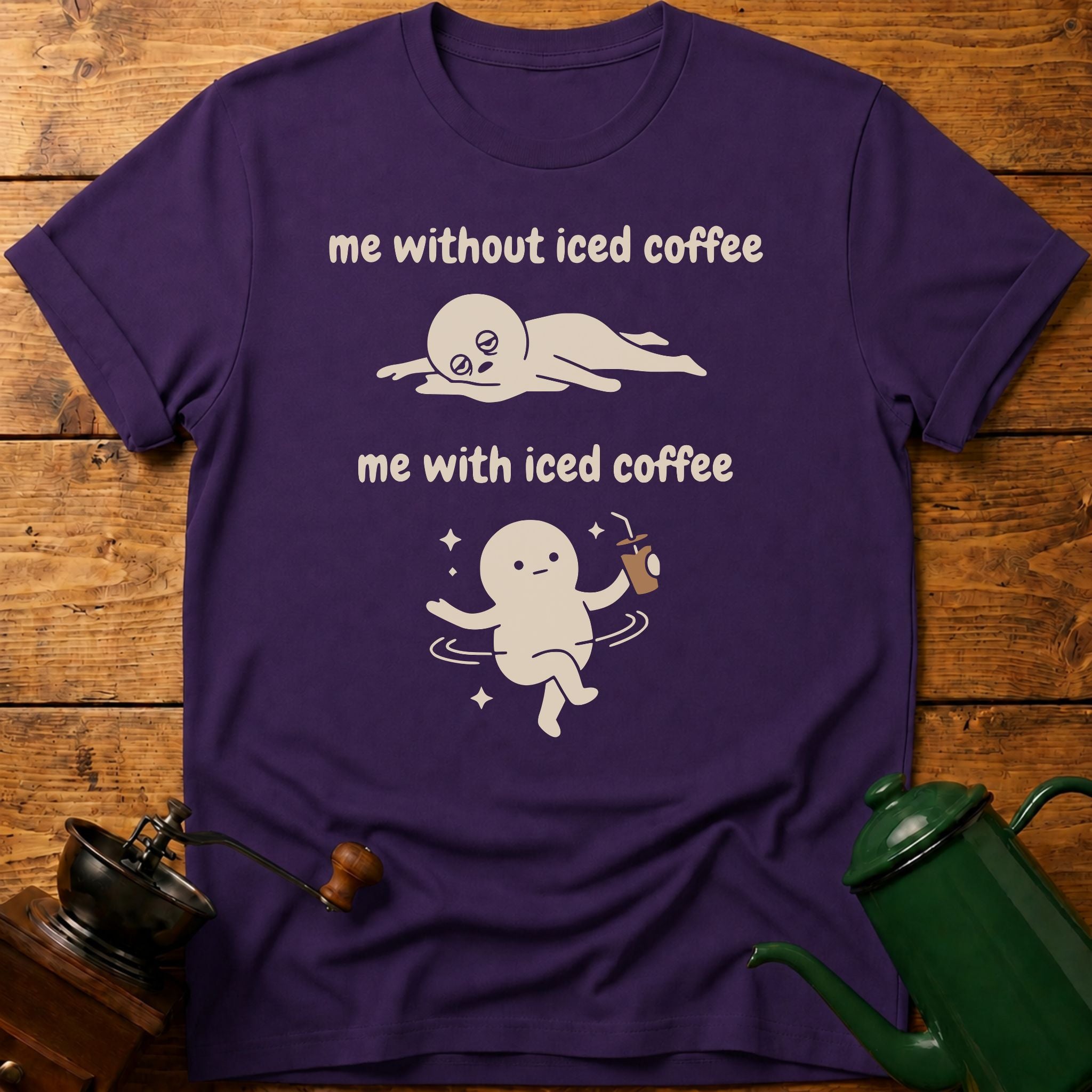 me with/without iced coffee T-Shirt
