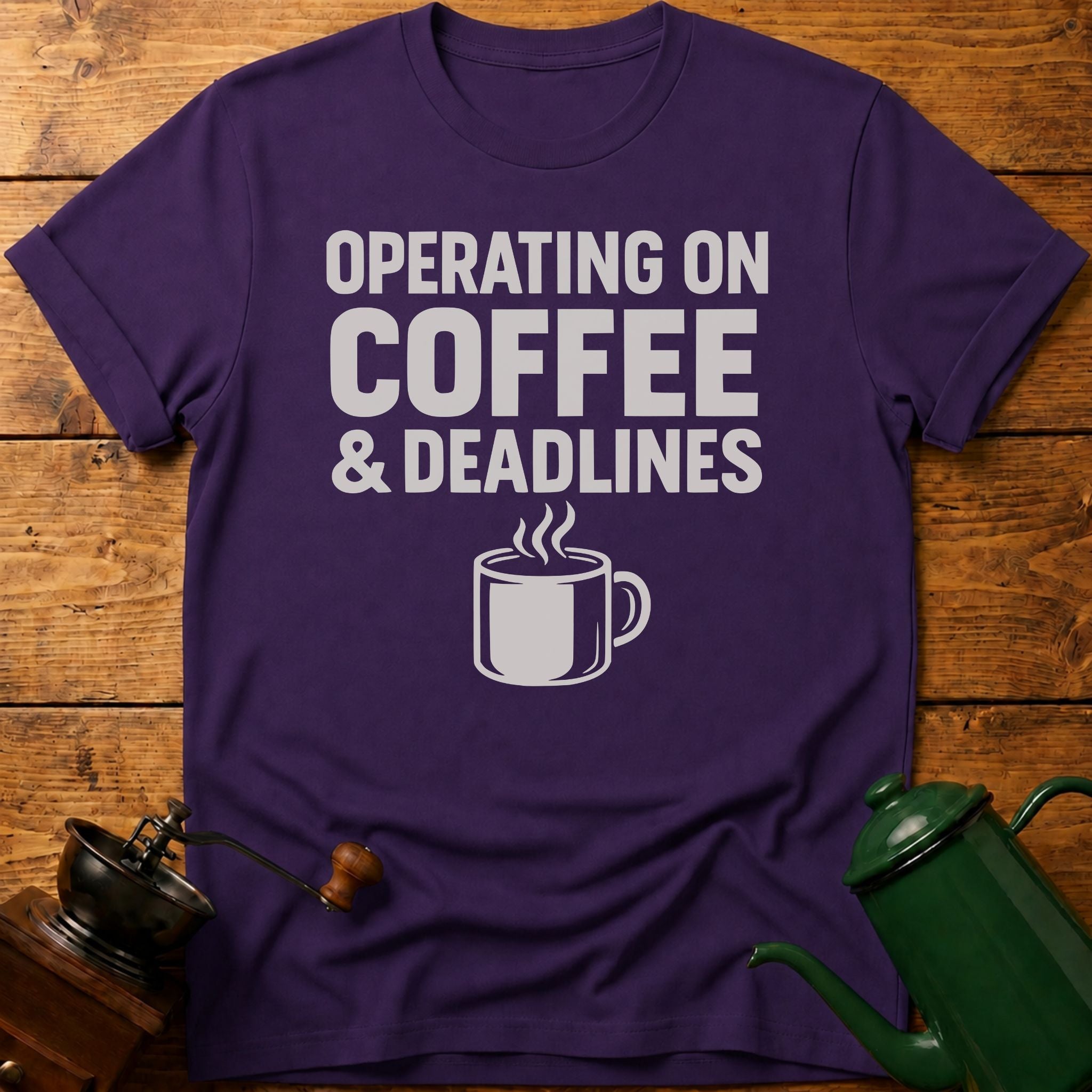 Operating On Coffee & Deadlines T-Shirt
