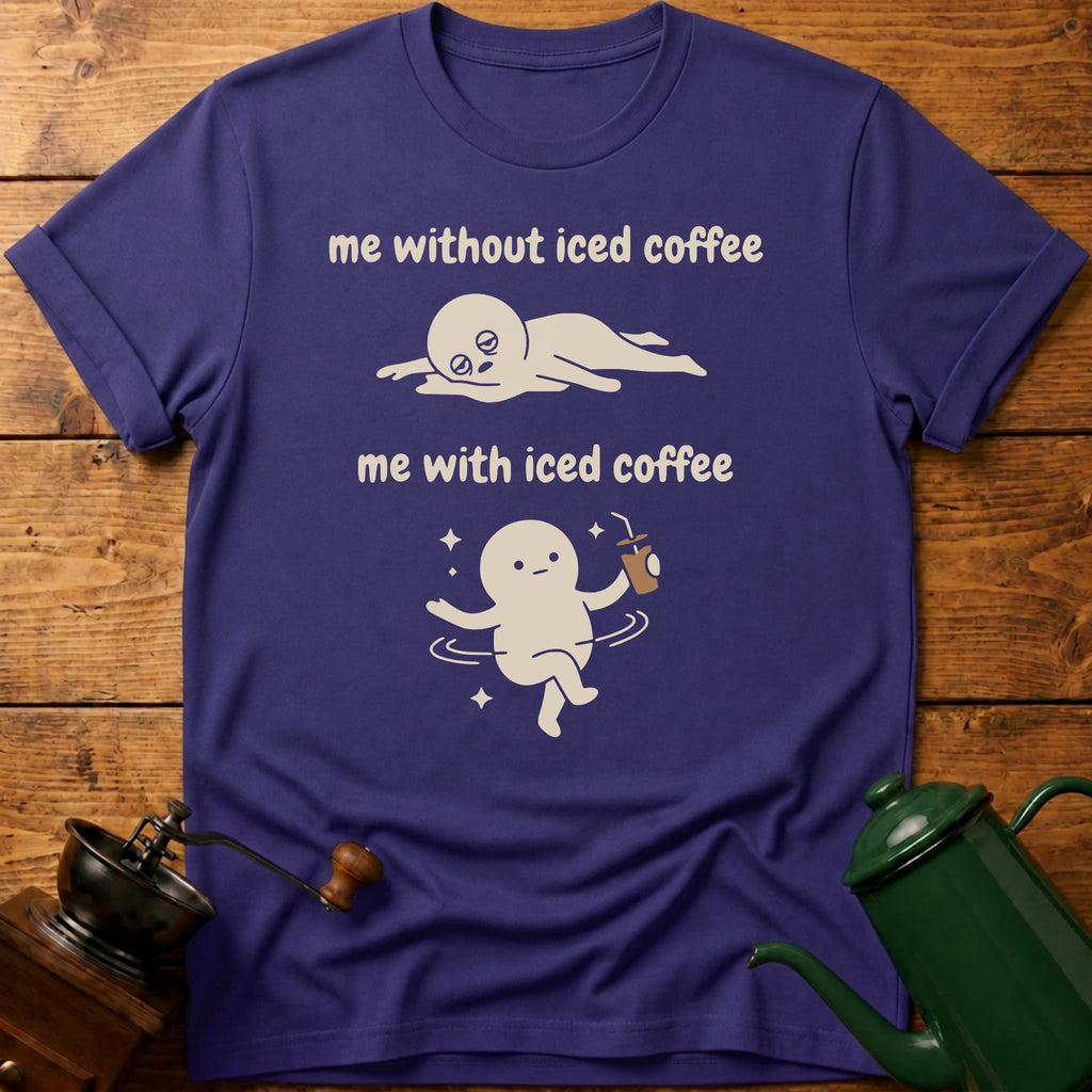 me with/without iced coffee T-Shirt