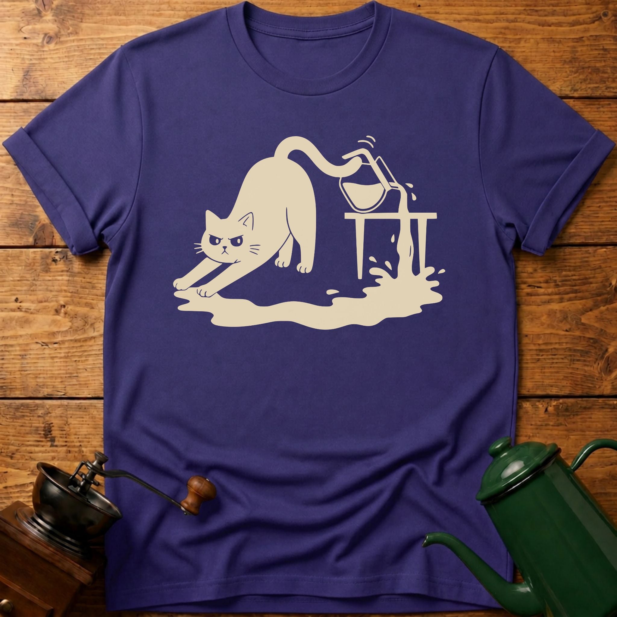 Cat Coffee Drop T-Shirt
