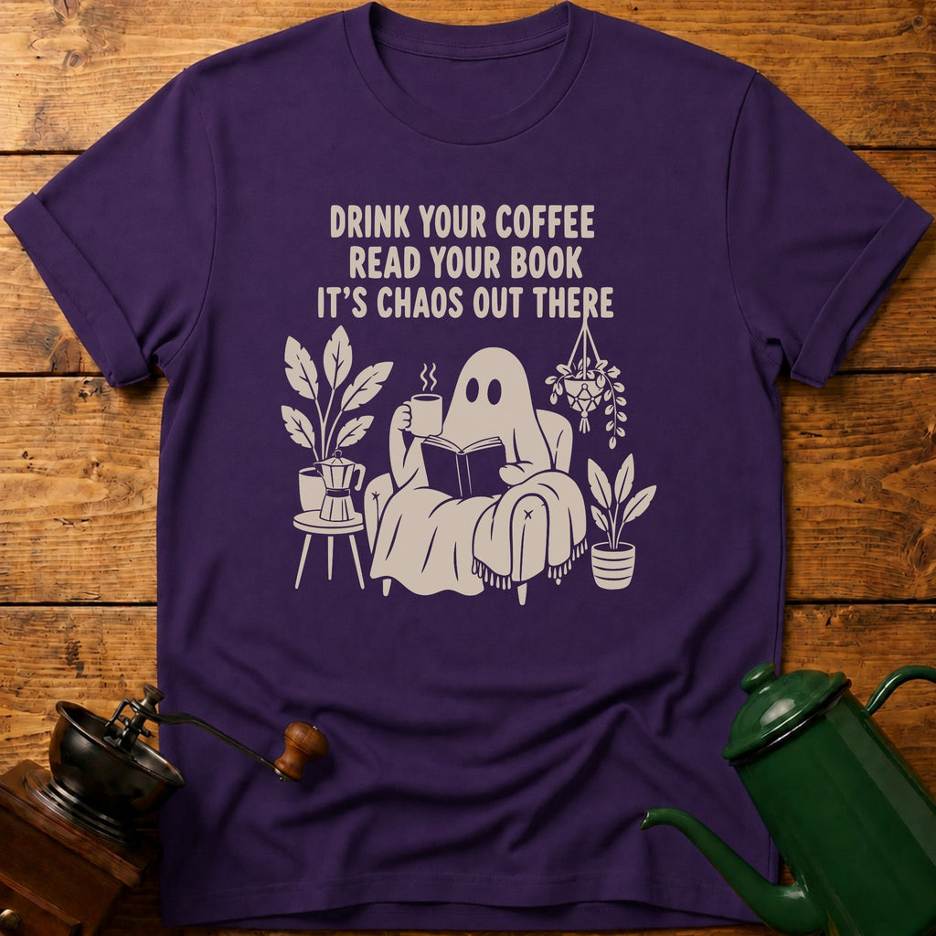 Coffee Read Book T-Shirt