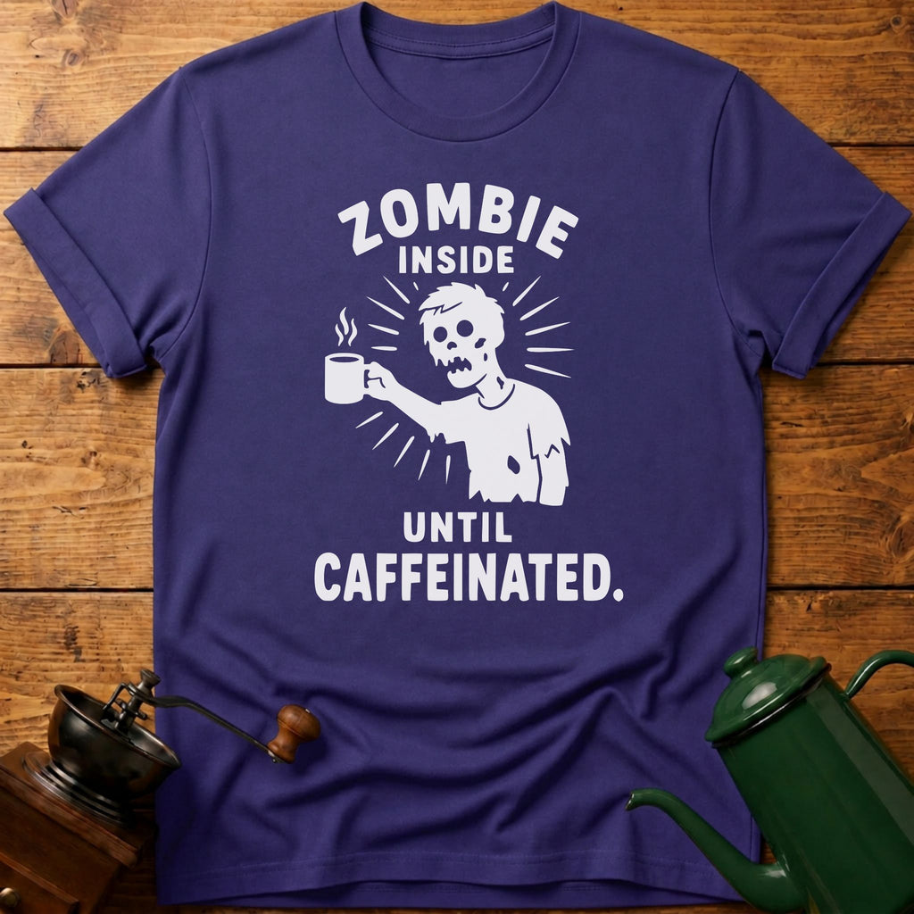 Zombie Inside Until Caffeinated T-Shirt