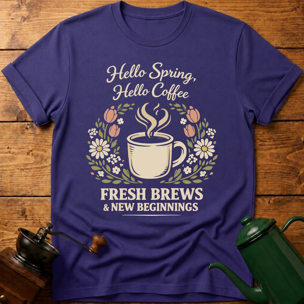 Hello Spring Hello Coffee T-Shirt