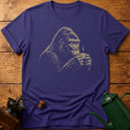 Gorilla Drinking Coffee T-Shirt